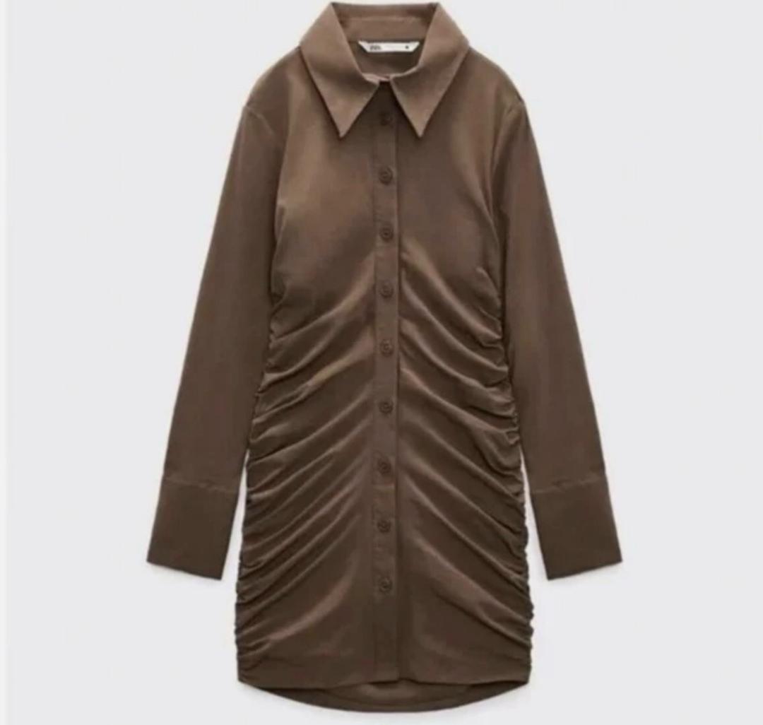 Zara Коричневое платье Zara — фото 2