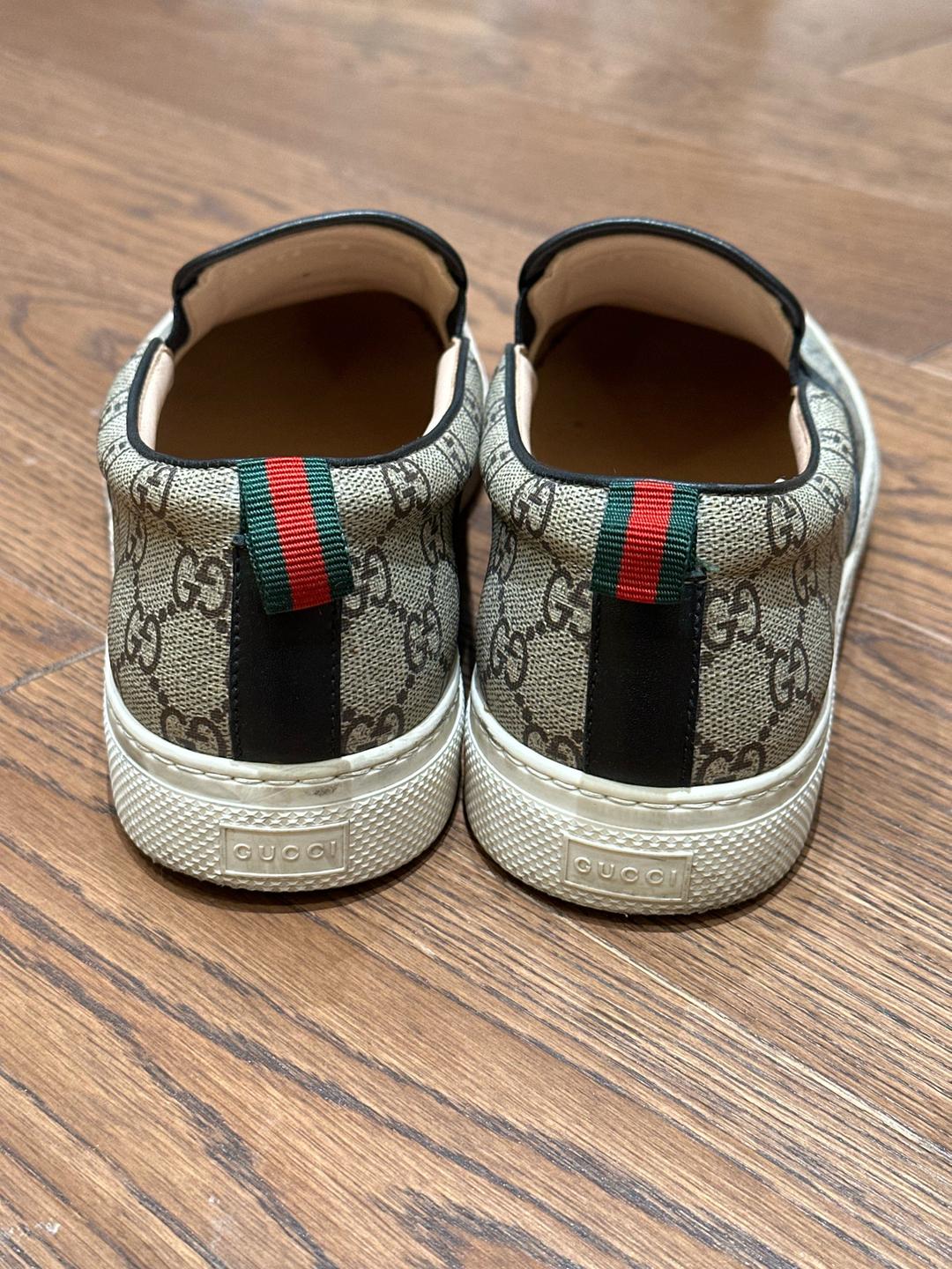 Gucci Кроссовки Gucci GG Supreme Angry Cat Slip On Sneakers — фото 2