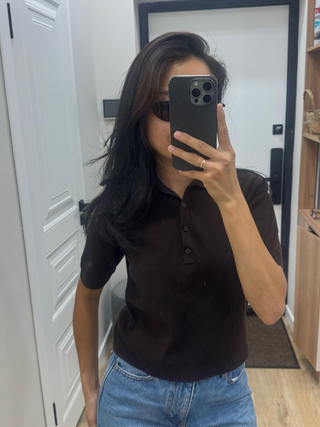 Uniqlo Футболка-поло трикотажная — фото 2