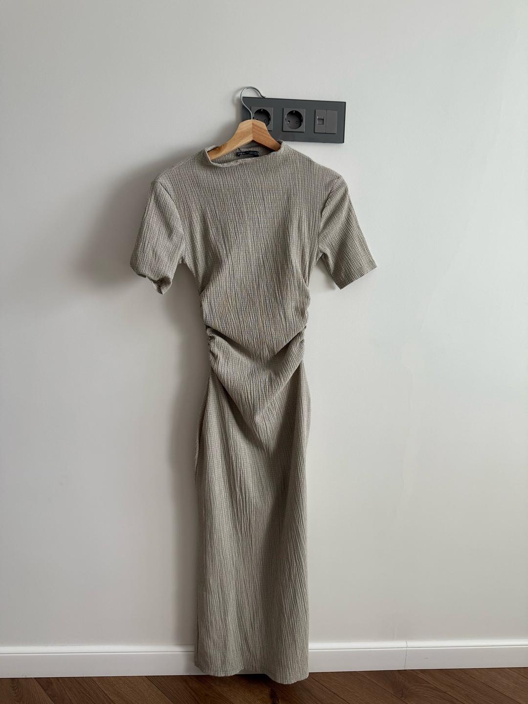 Zara Бежевое платье Зара — фото 2