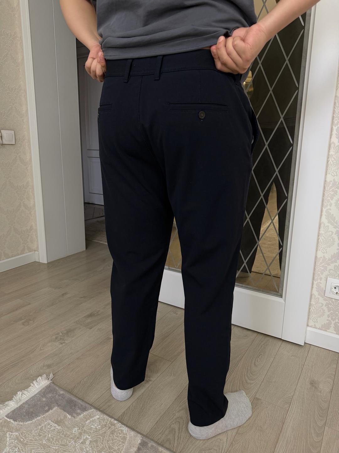 Zara Темно синие брюки Zara — фото 2