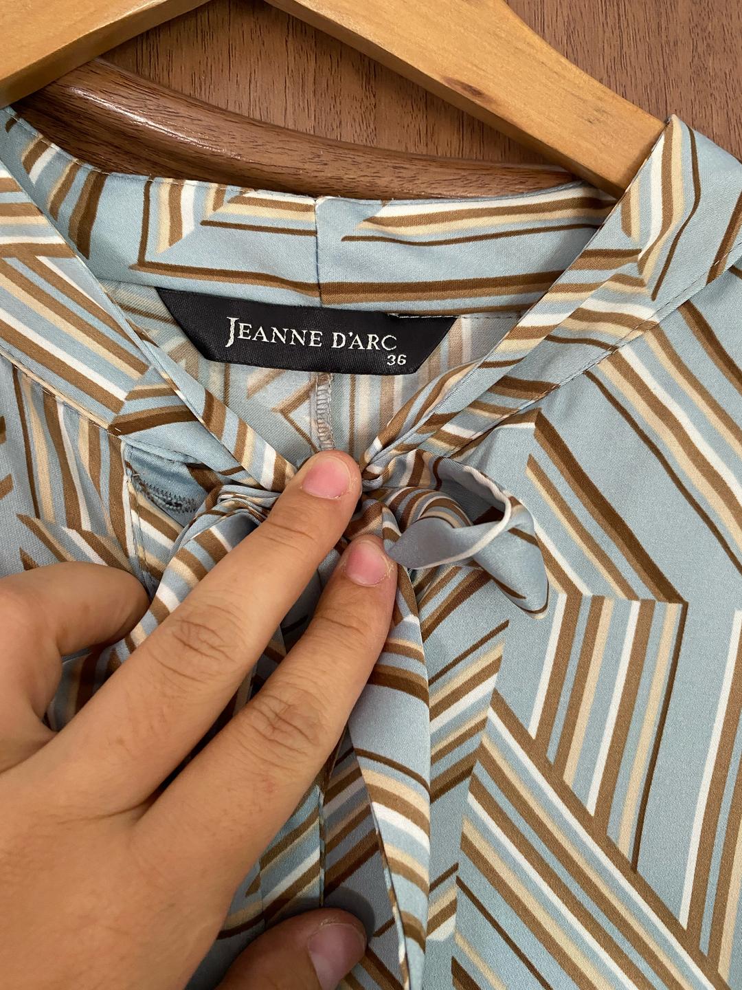 D&G Платье JEANNE D'ARC голубое с бежевым узором — фото 2