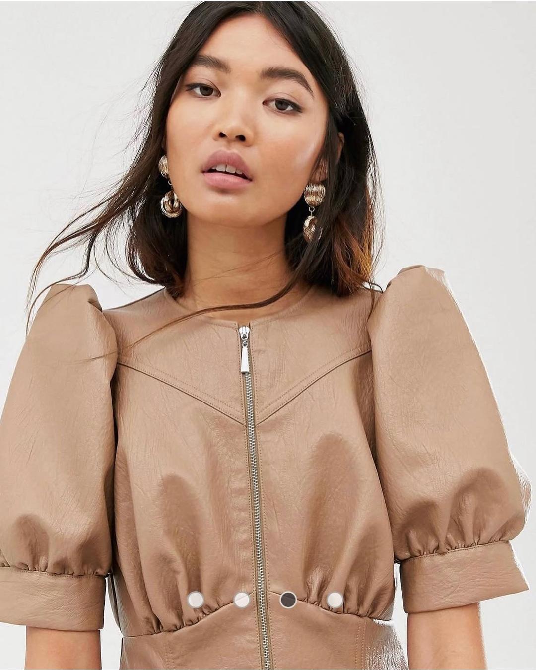ASOS Платье ASOS миди из экокожи — фото 2