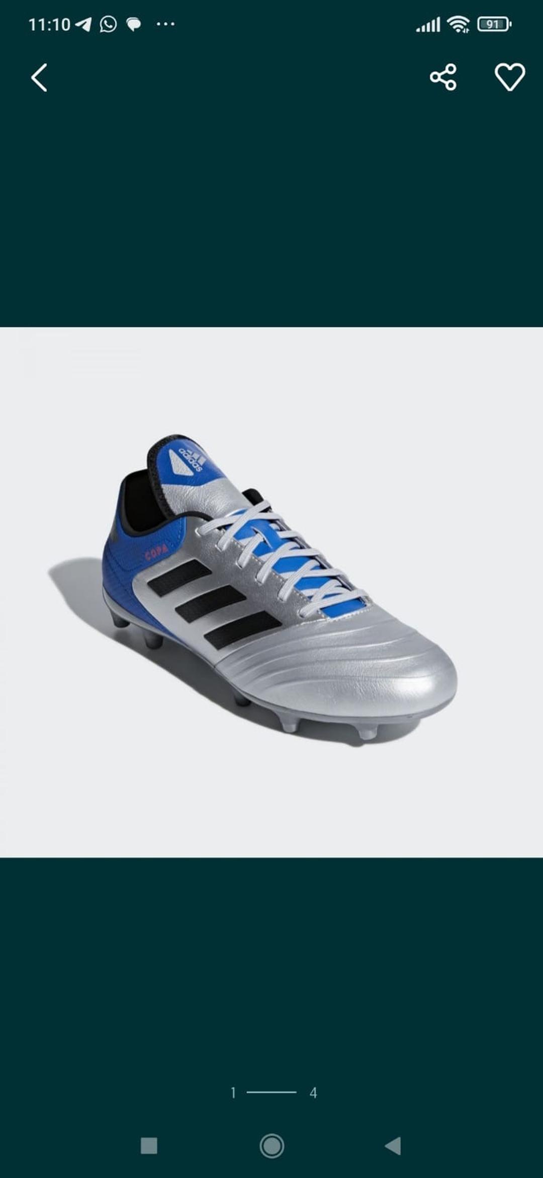 Adidas Футбольные бутсы adidas сороконожки 40-40,5 р — фото 2