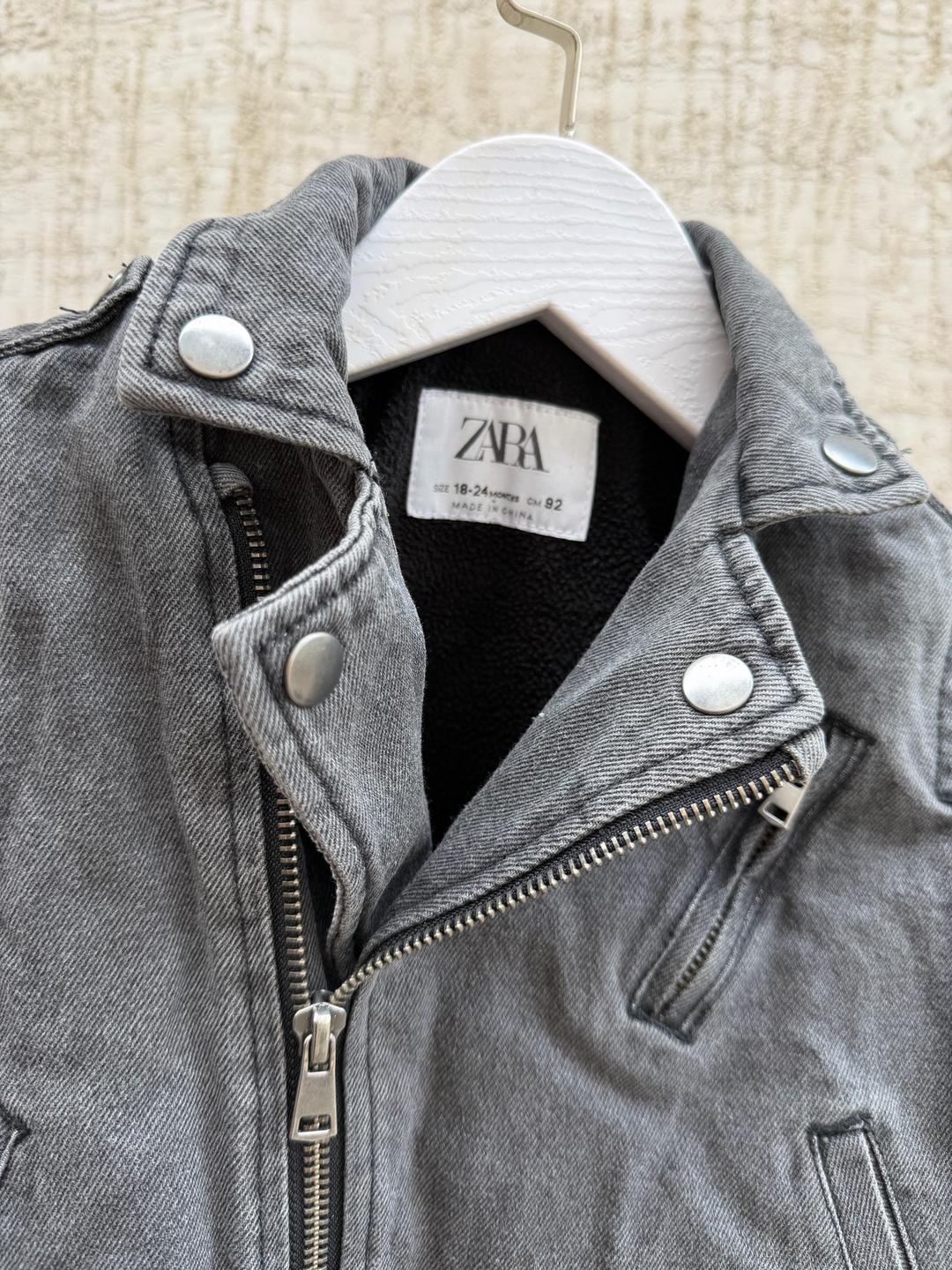 Zara Джинсовая куртка-косуха ZARA — фото 2