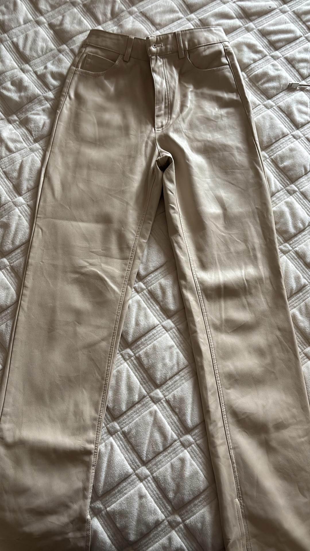 Zara Кожаные брюки ZARA — фото 2