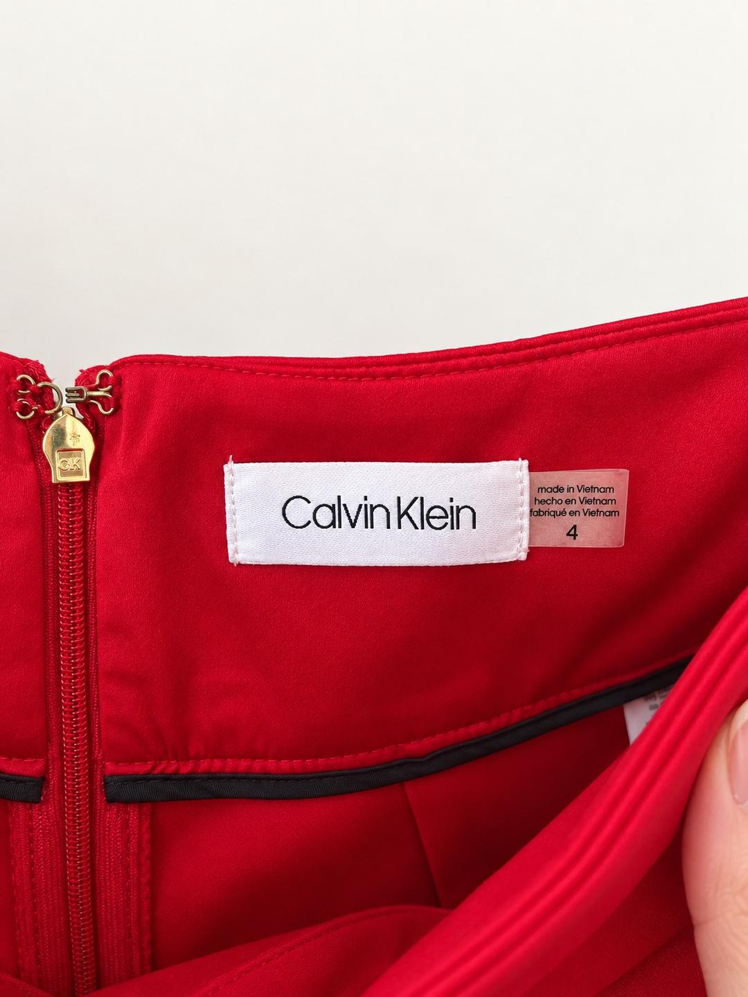 Calvin Klein Элегантные красные брюки Calvin Klein с драпировкой ❤️ — фото 2