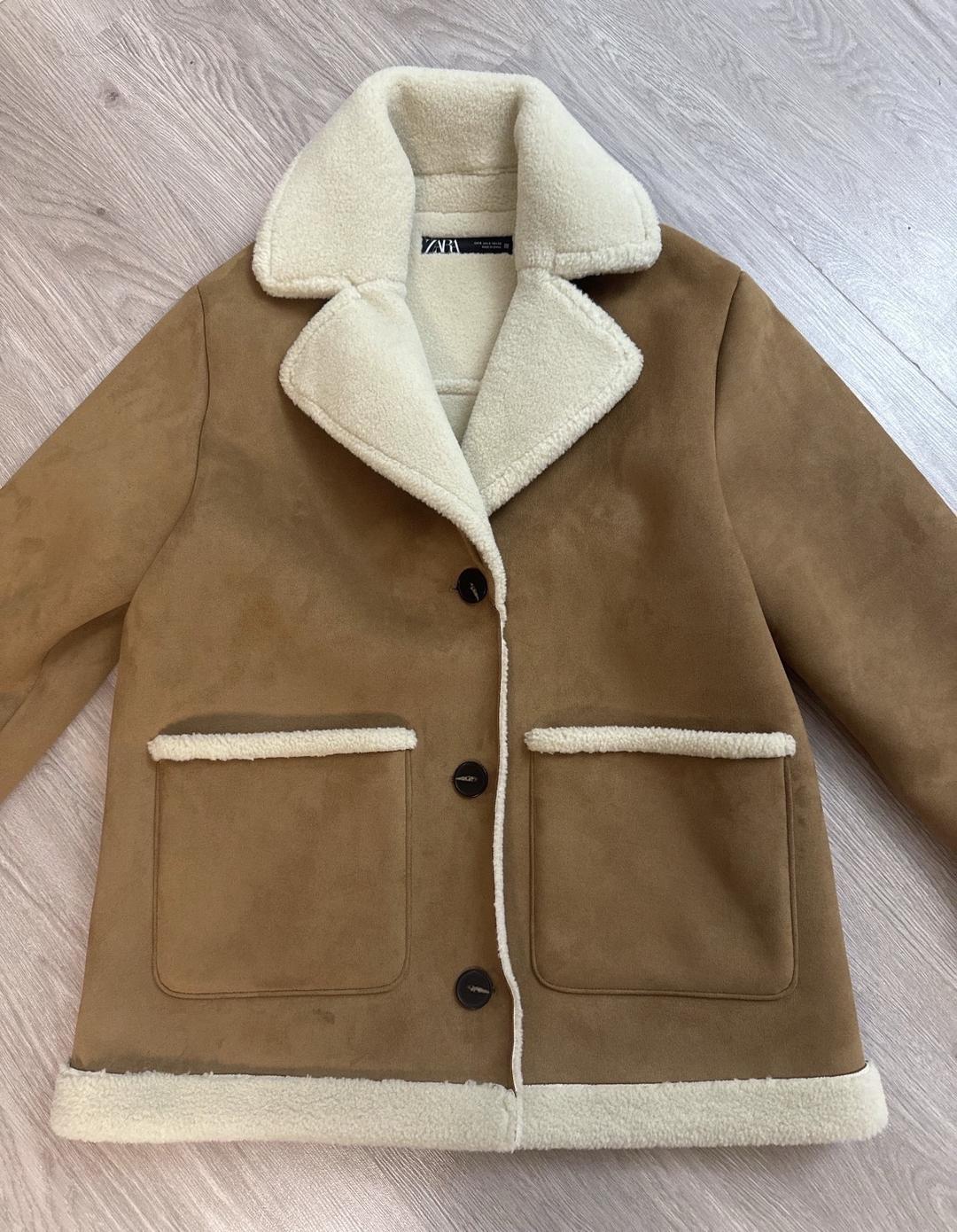Zara Искусственная дубленка от Zara — фото 2