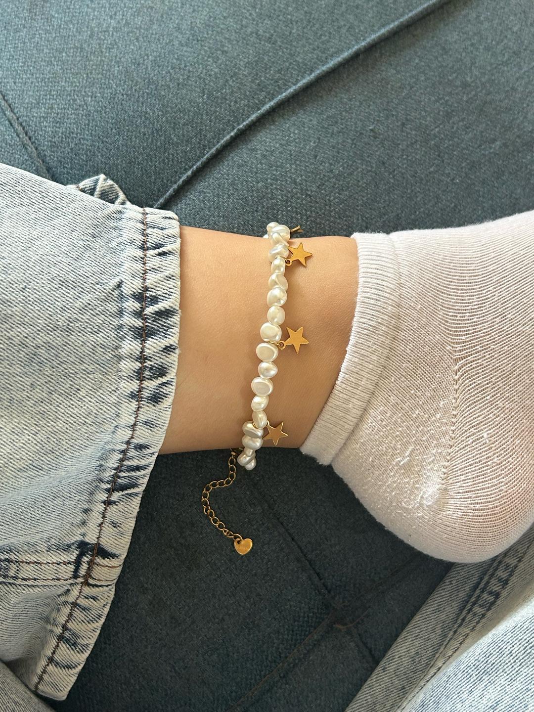 Handmade (ручная работа) Анклет “Созвездие” на ногу, ручная работа🦪🌟 — фото 2