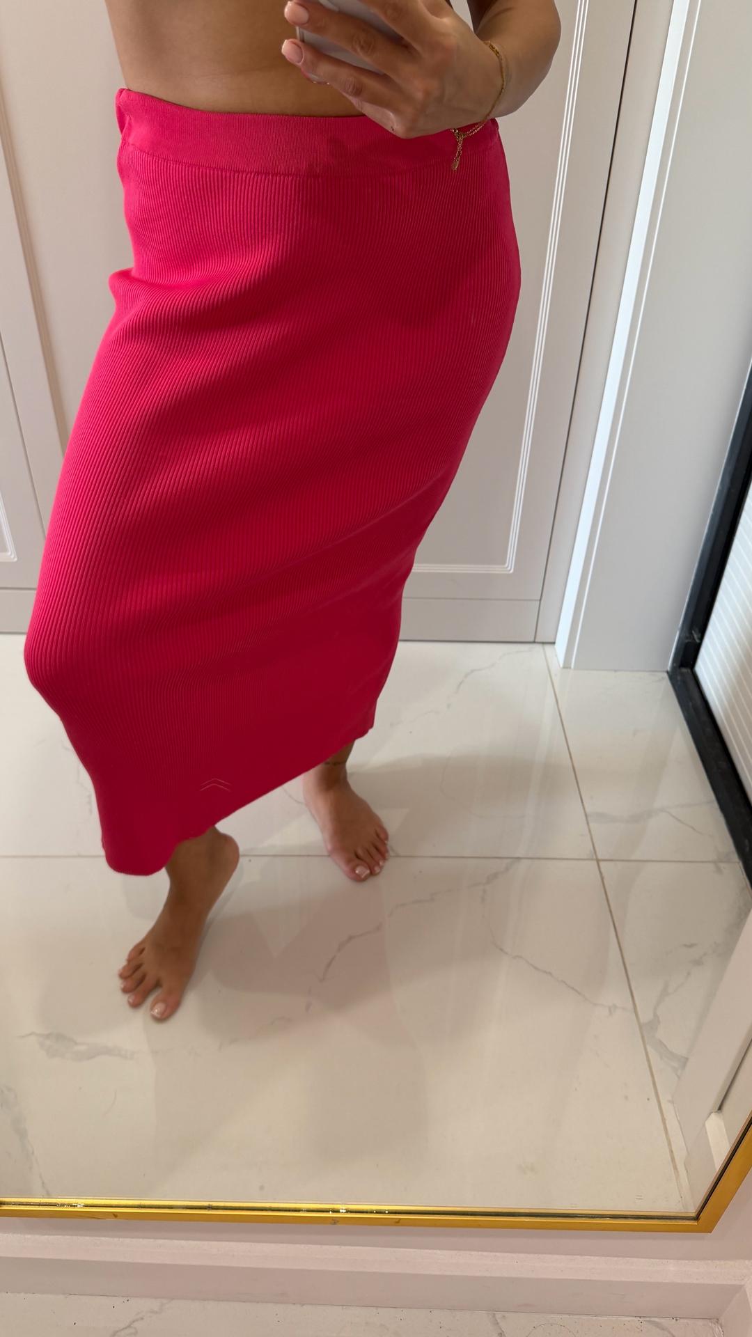 Zara Шикарная юбка, плотный трикотаж в красивом розовом цвете, ZARA — фото 2