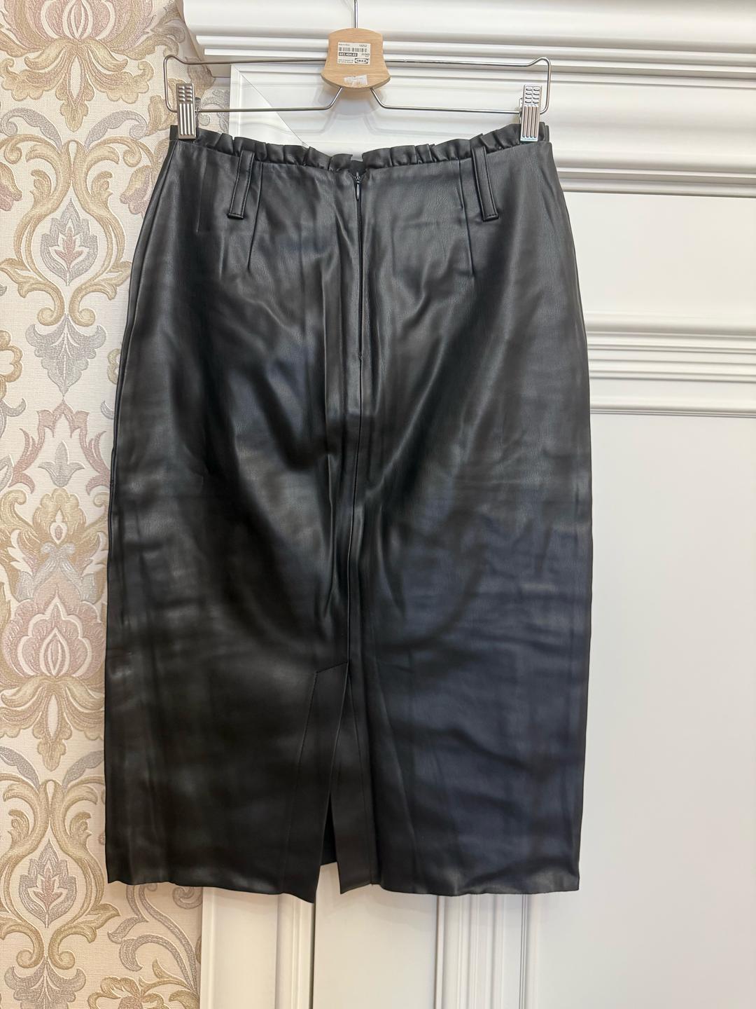 Zara Юбка Zara Basic из экокожи размер S — фото 2