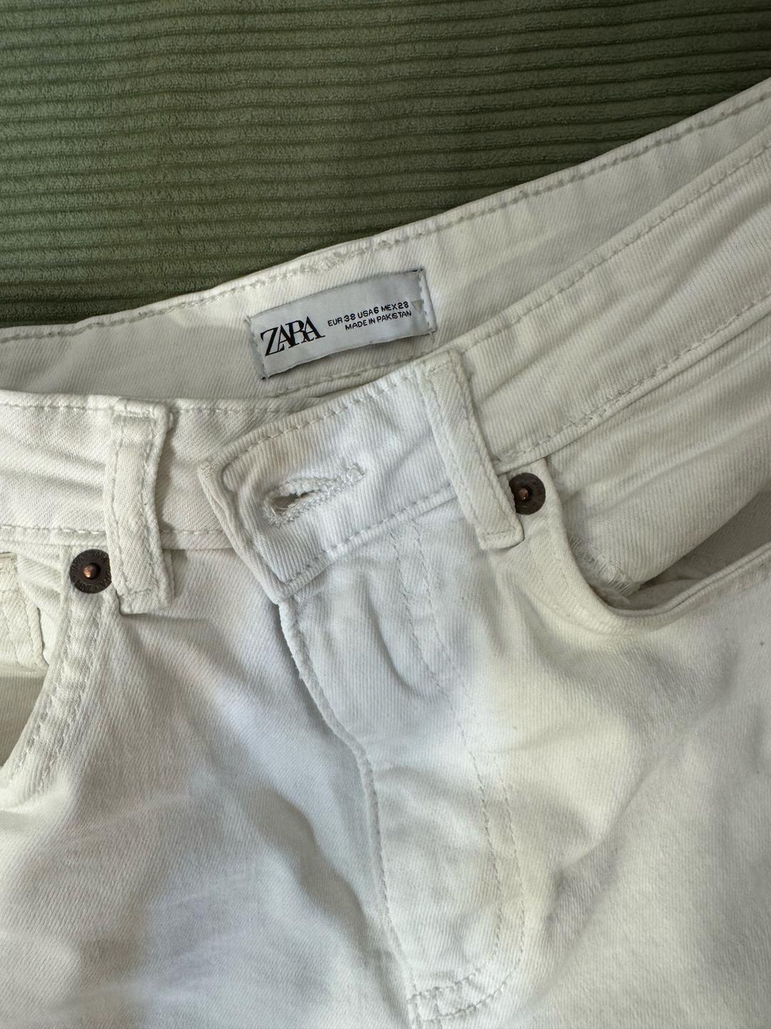 Zara Белые джинсы ZARA — фото 2