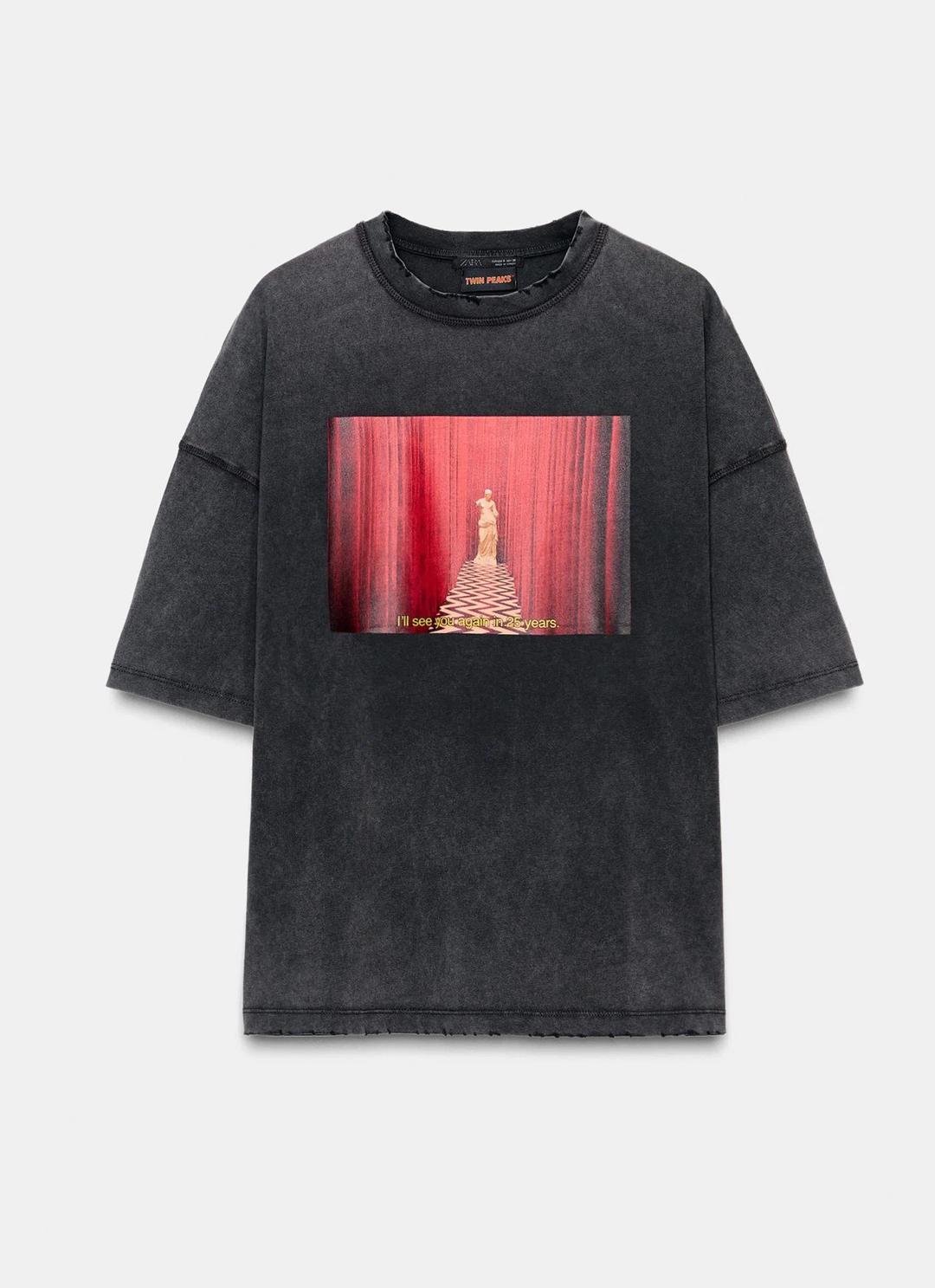 Zara Футболка ZARA Twin Peaks — фото 2