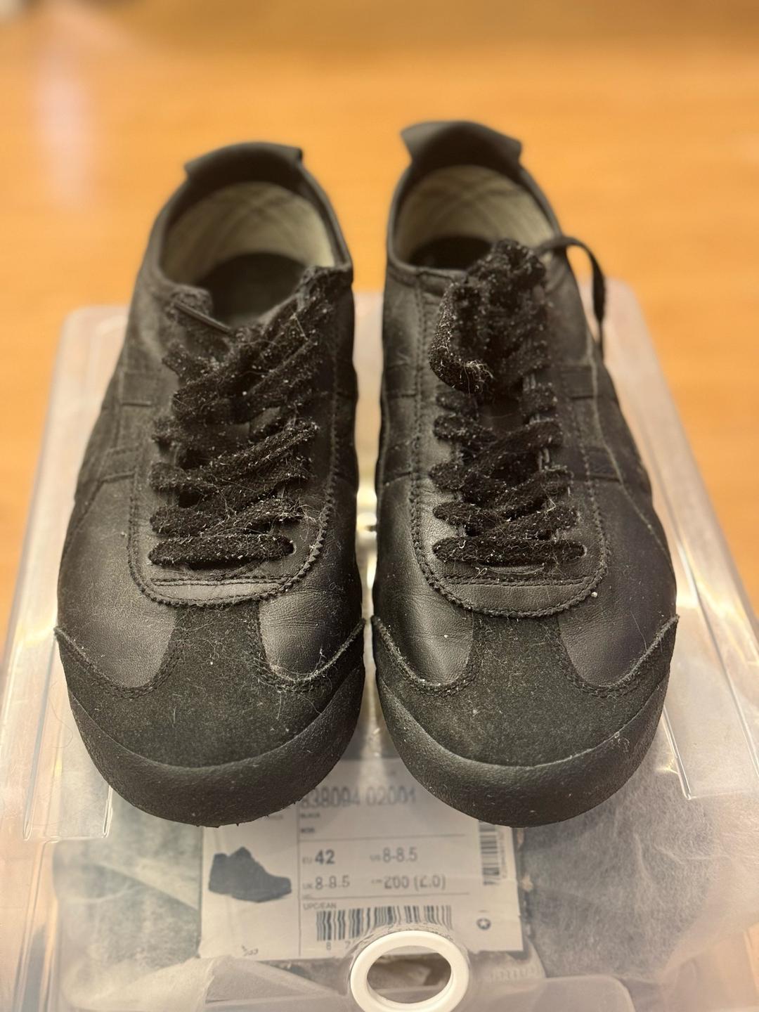 Onitsuka Tiger Кроссовки Onitsuka Tiger Mexico 66 — натуральная кожа, чёрные, размер 42,5 — фото 2