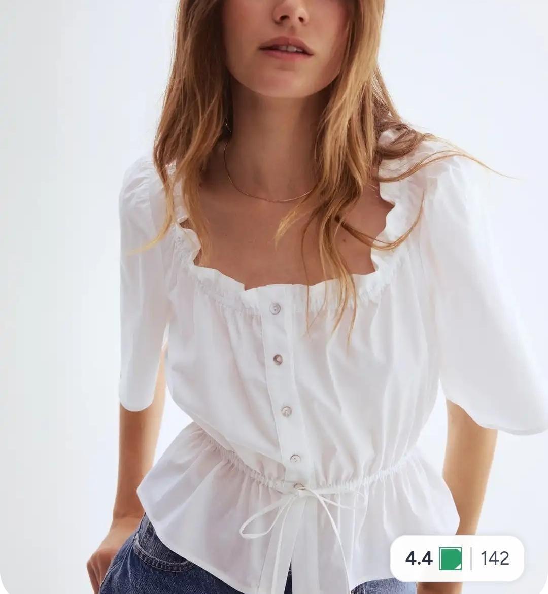 H&M Блуза H&M с открытыми плечами — фото 2