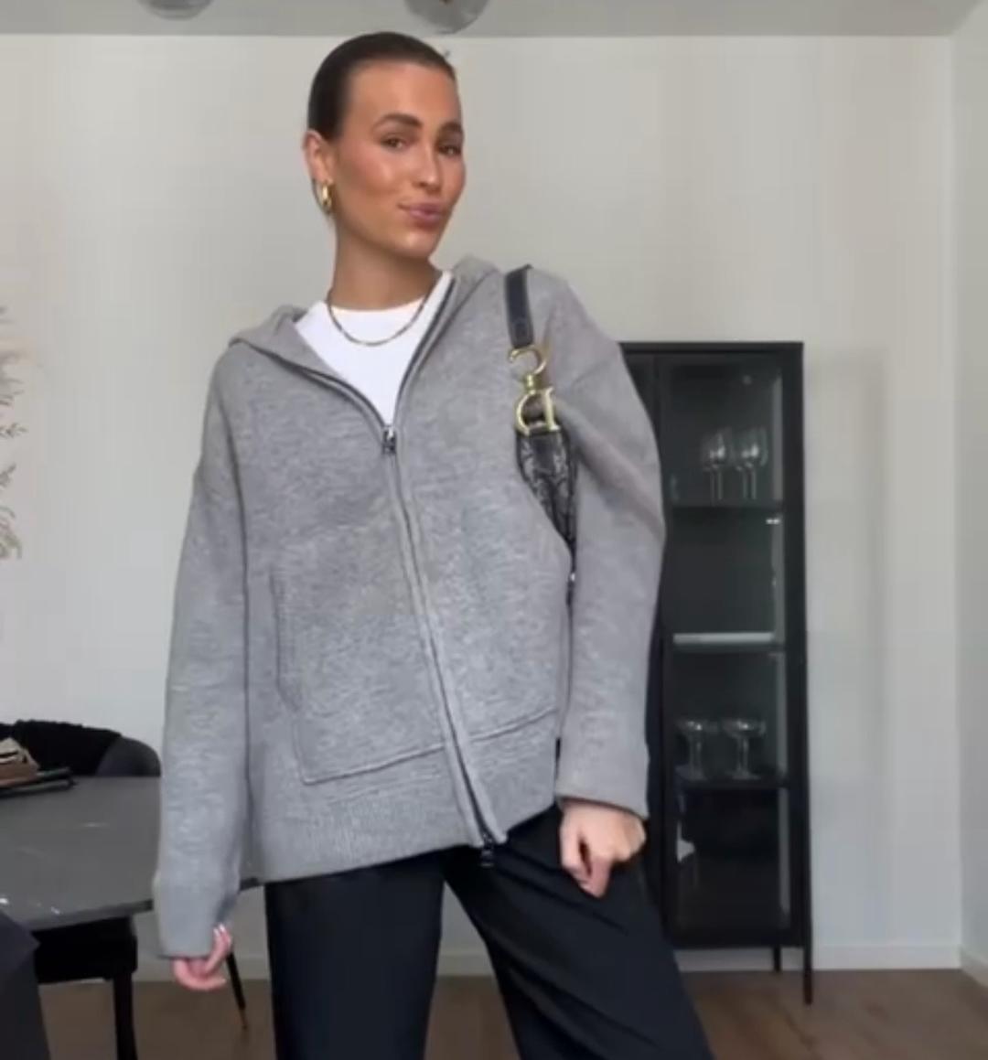 Zara Толстовка из шерсти на молнии — фото 2