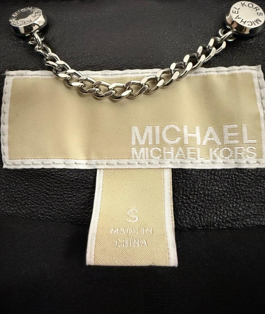 Michael Kors Куртка кожаная косуха Michael Kors MK — фото 2