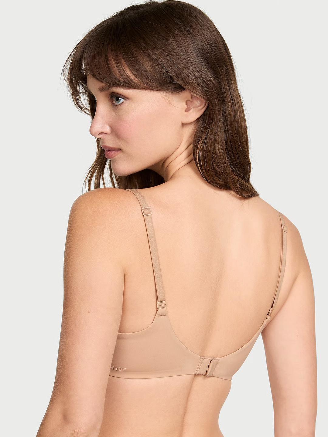 Victoria's Secret Бескаркасный бежевый бюстгальтер Victoria's Secret 32D/70D — фото 2