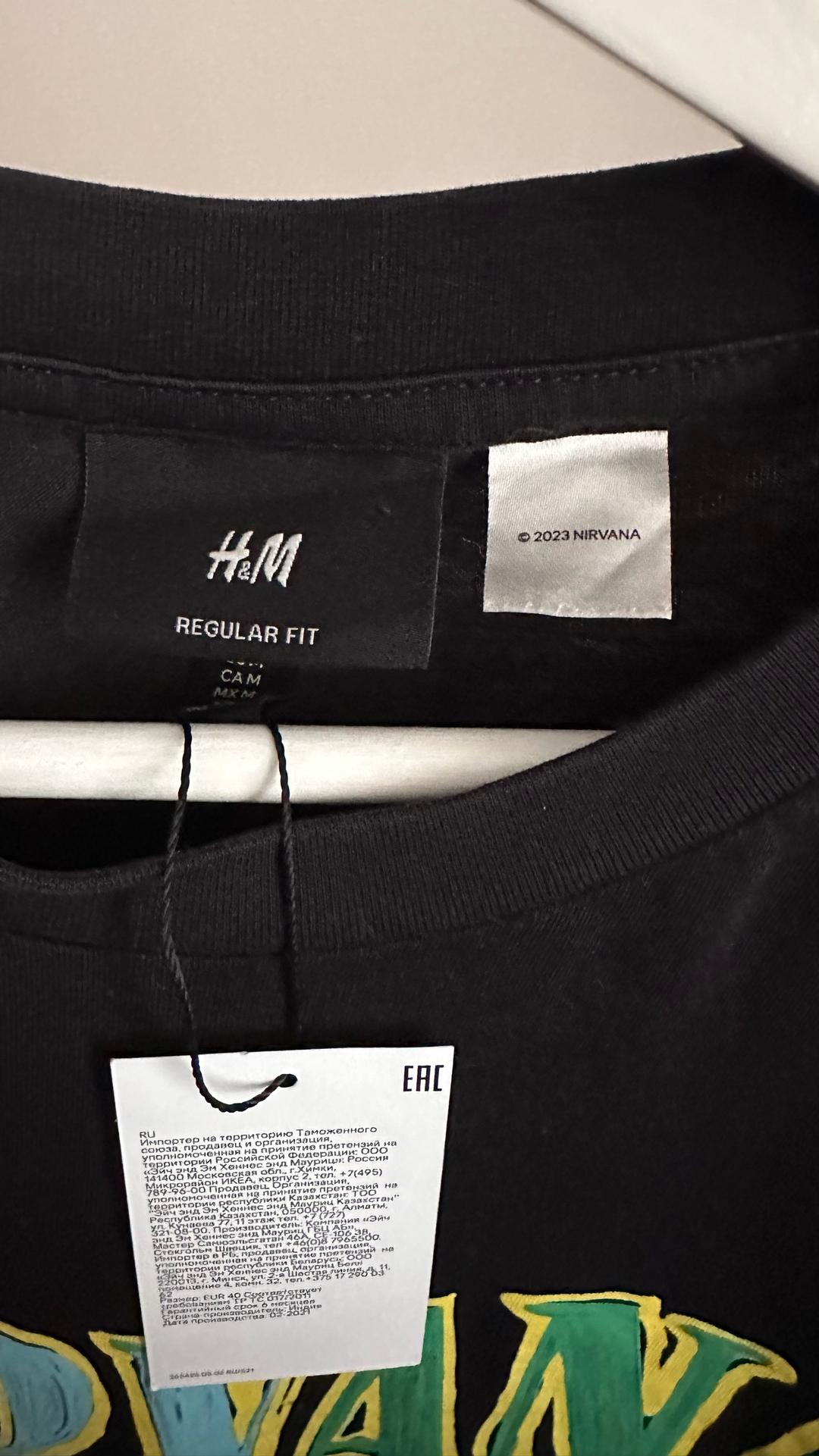 H&M Футболка H&M Nirvana — фото 2