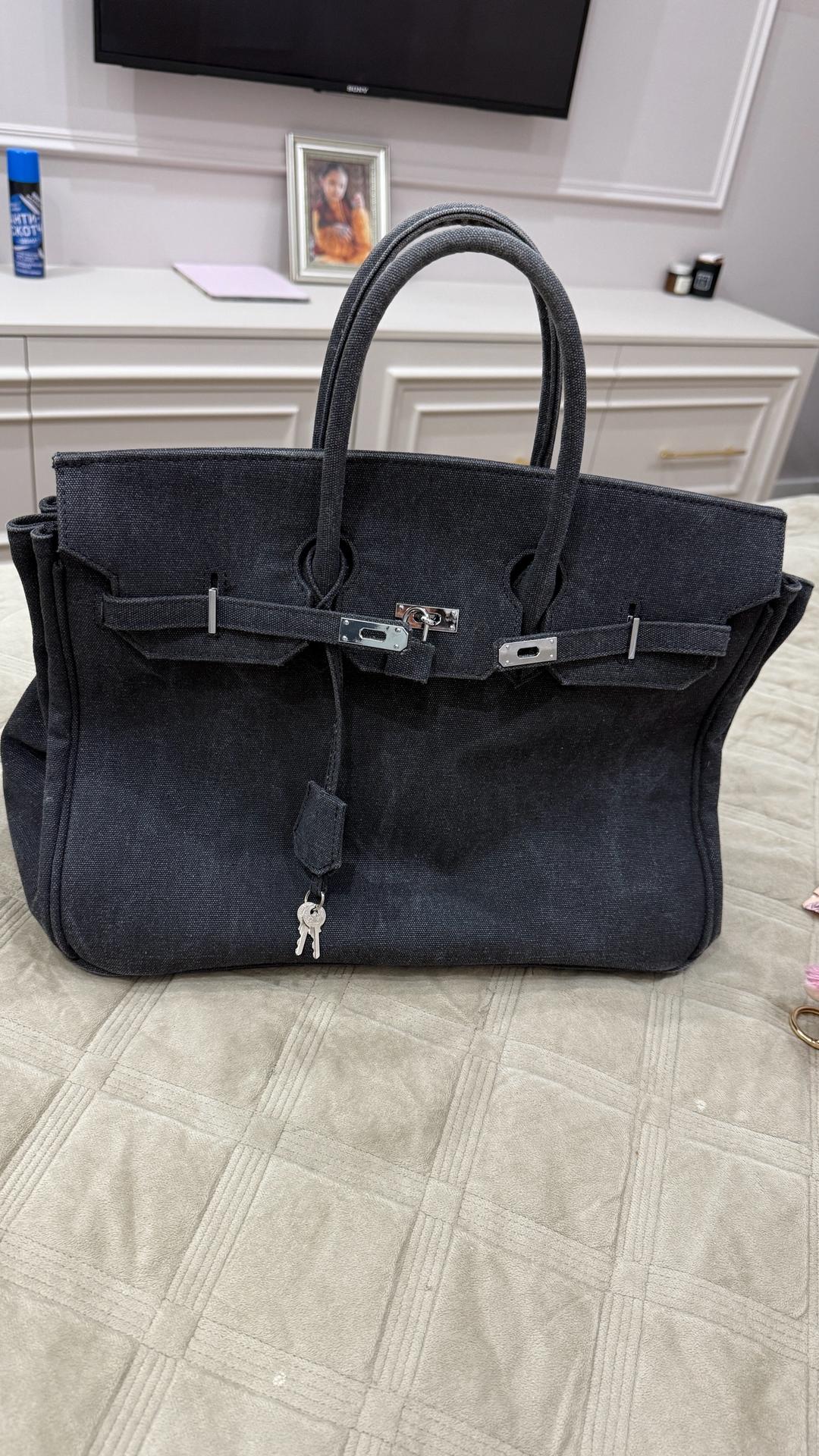Нет бренда Большая сумка в стиле Birkin — фото 2