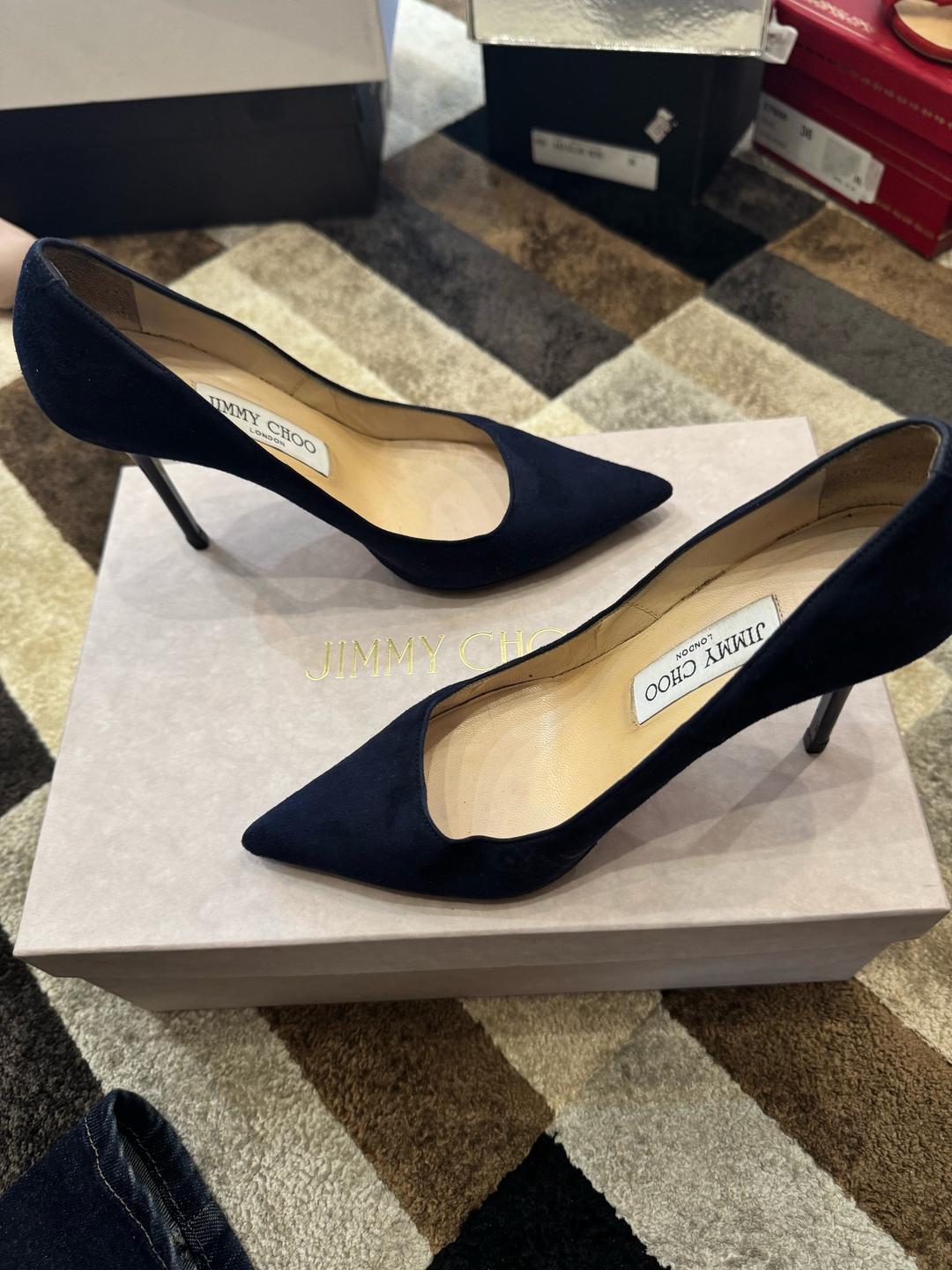 Jimmy Choo Туфли синие замшевые — фото 2