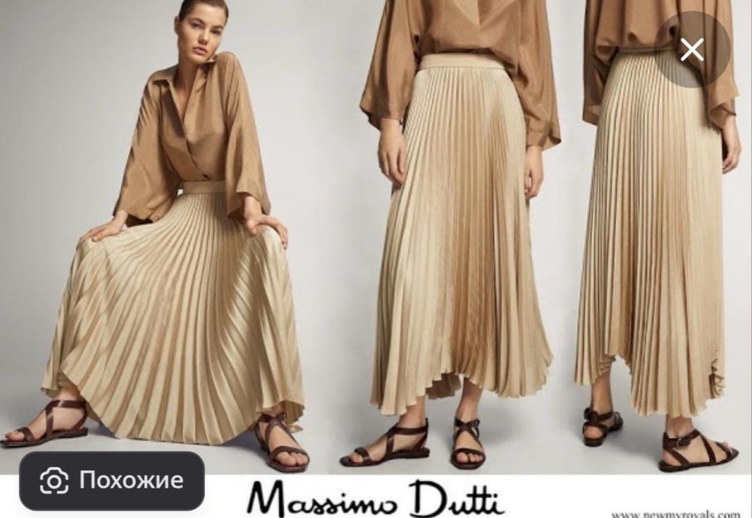 Massimo Dutti Плиссированная юбка миди Massimo Dutti — фото 2