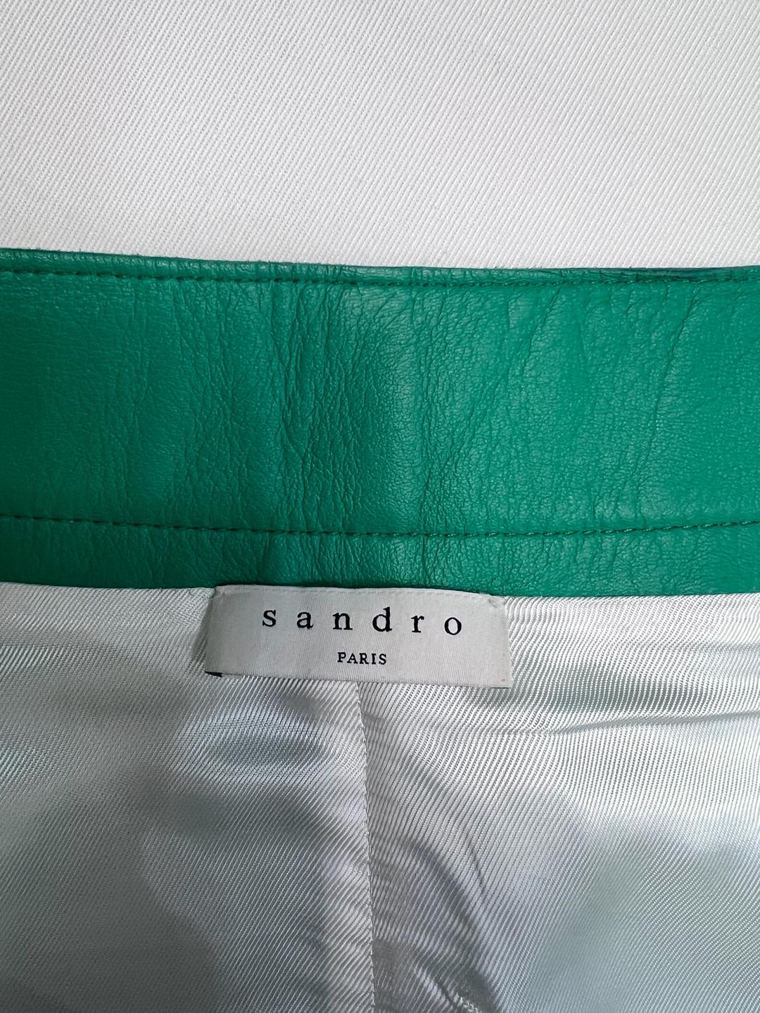 Sandro Юбка кожаная Sandro — фото 2