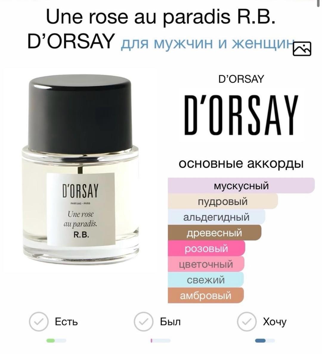 D'orsay 5 мл. Une rose au paradis R.B. D'ORSAY — фото 2