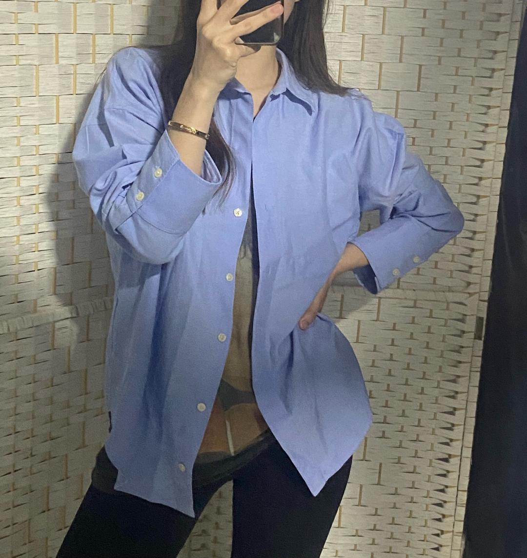Zara Рубашка синяя ZARA — фото 2