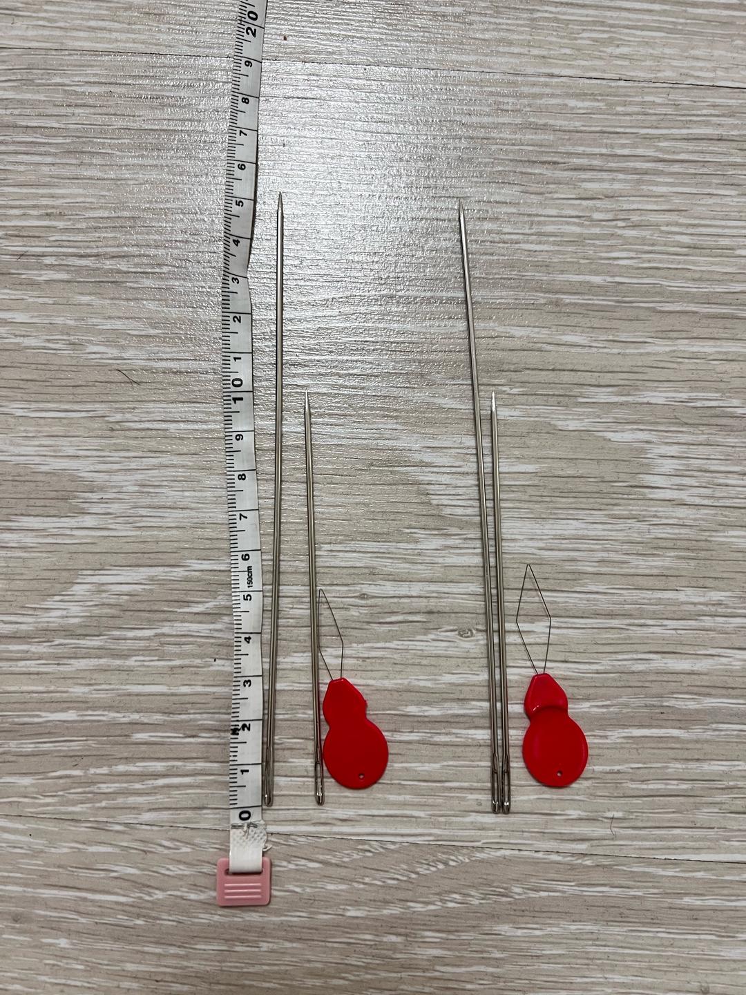 Нет бренда Набор игл для вязания с нитевдевателями — фото 2