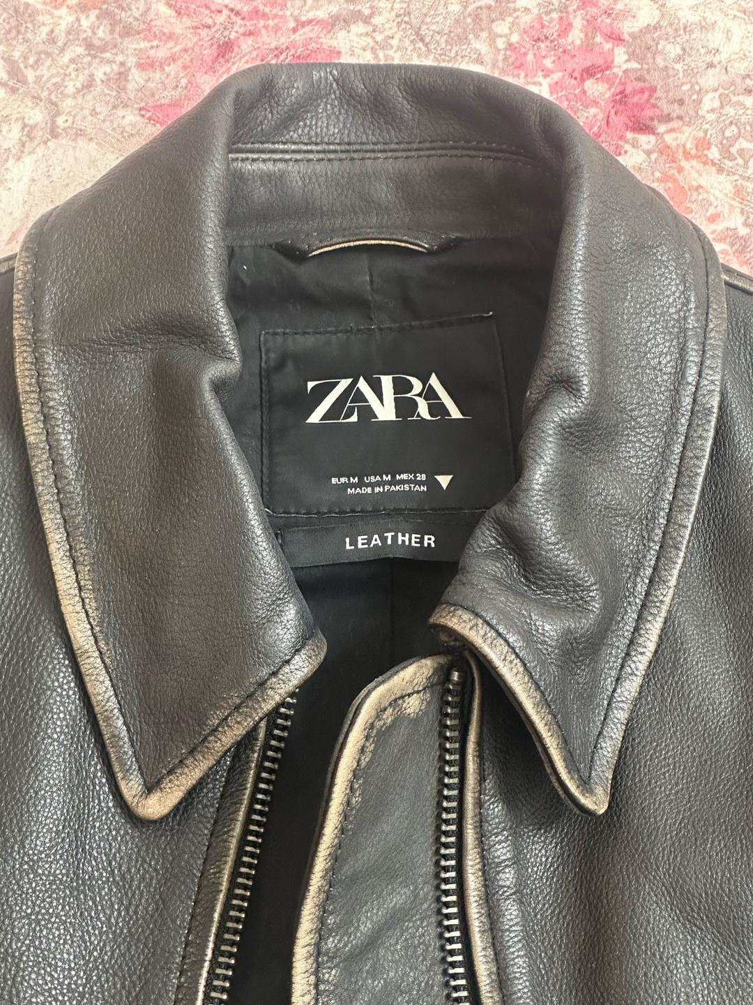 Zara Кожаный костюм Zara — фото 2