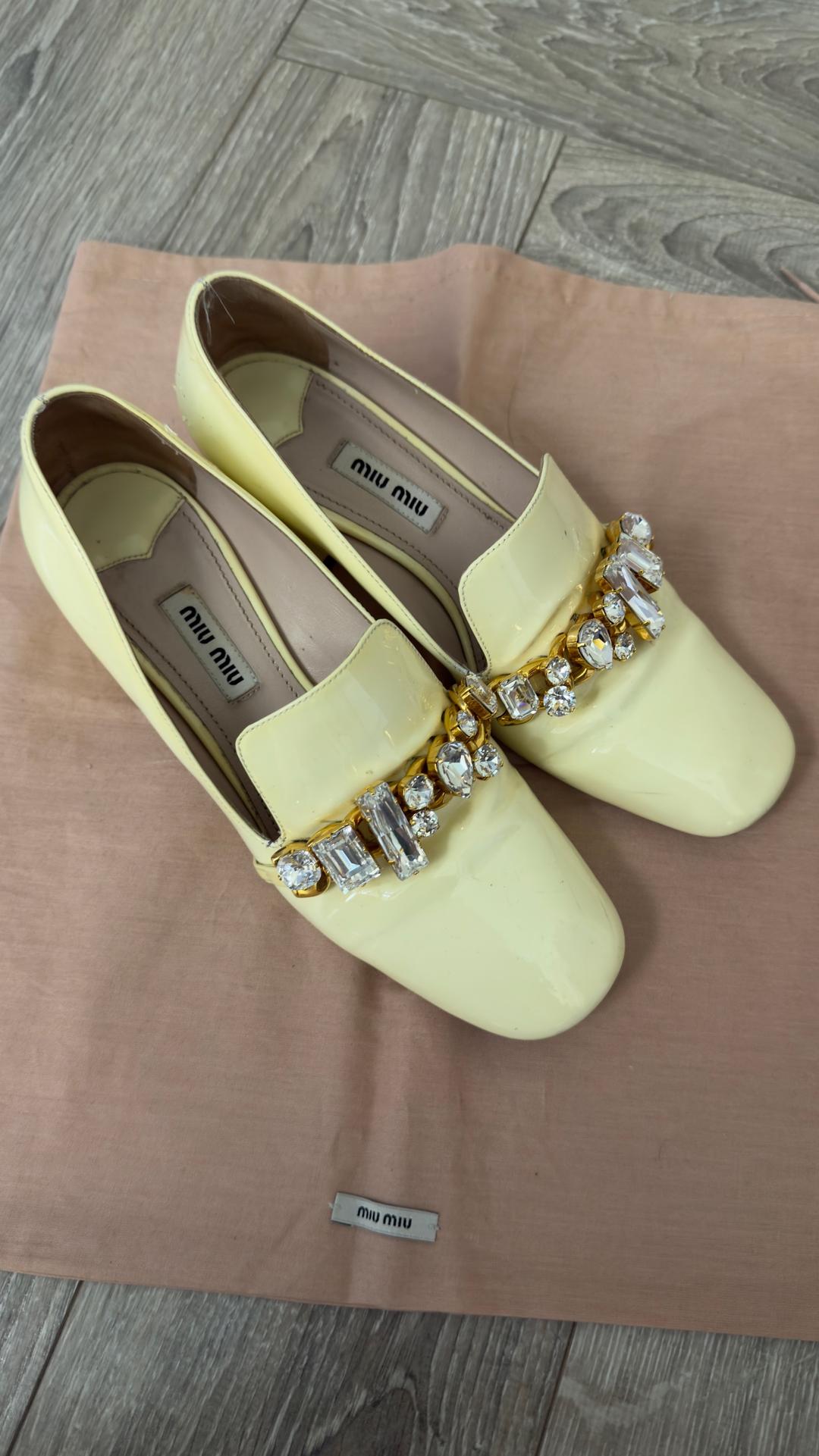 Miu Miu Желтые туфли Miu Miu — фото 2