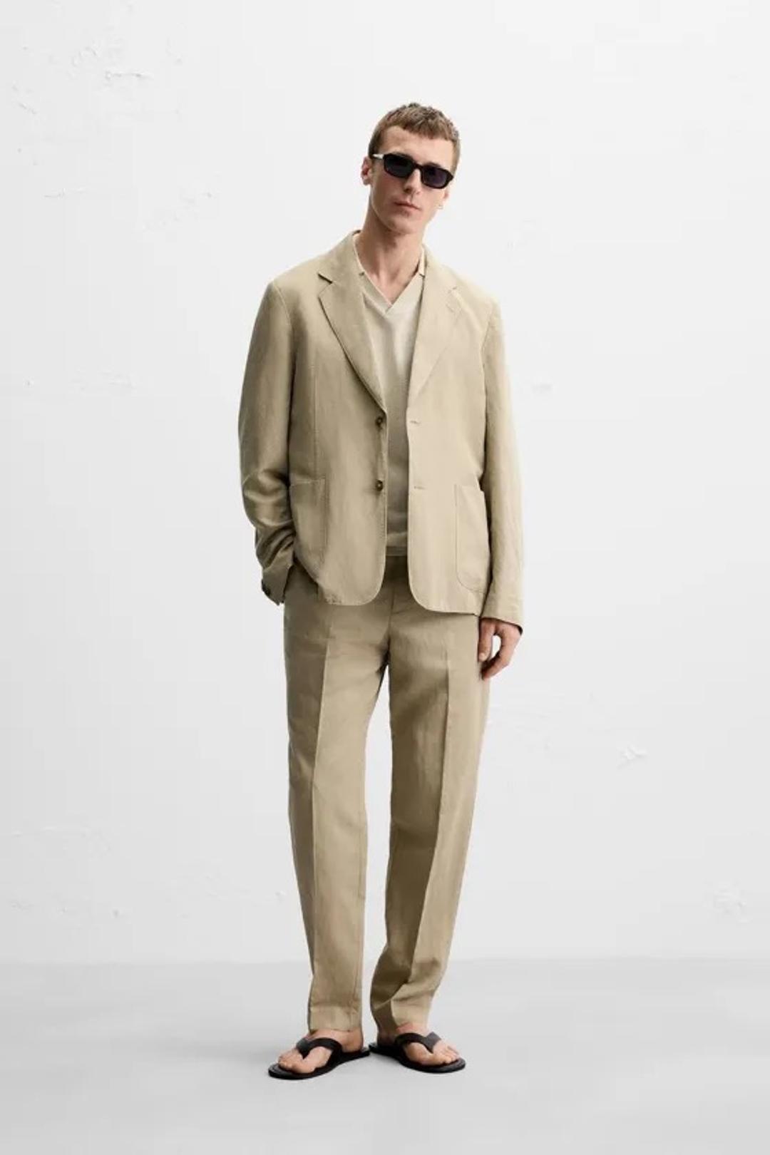Zara Новый пиджак из лёна Zara — фото 2