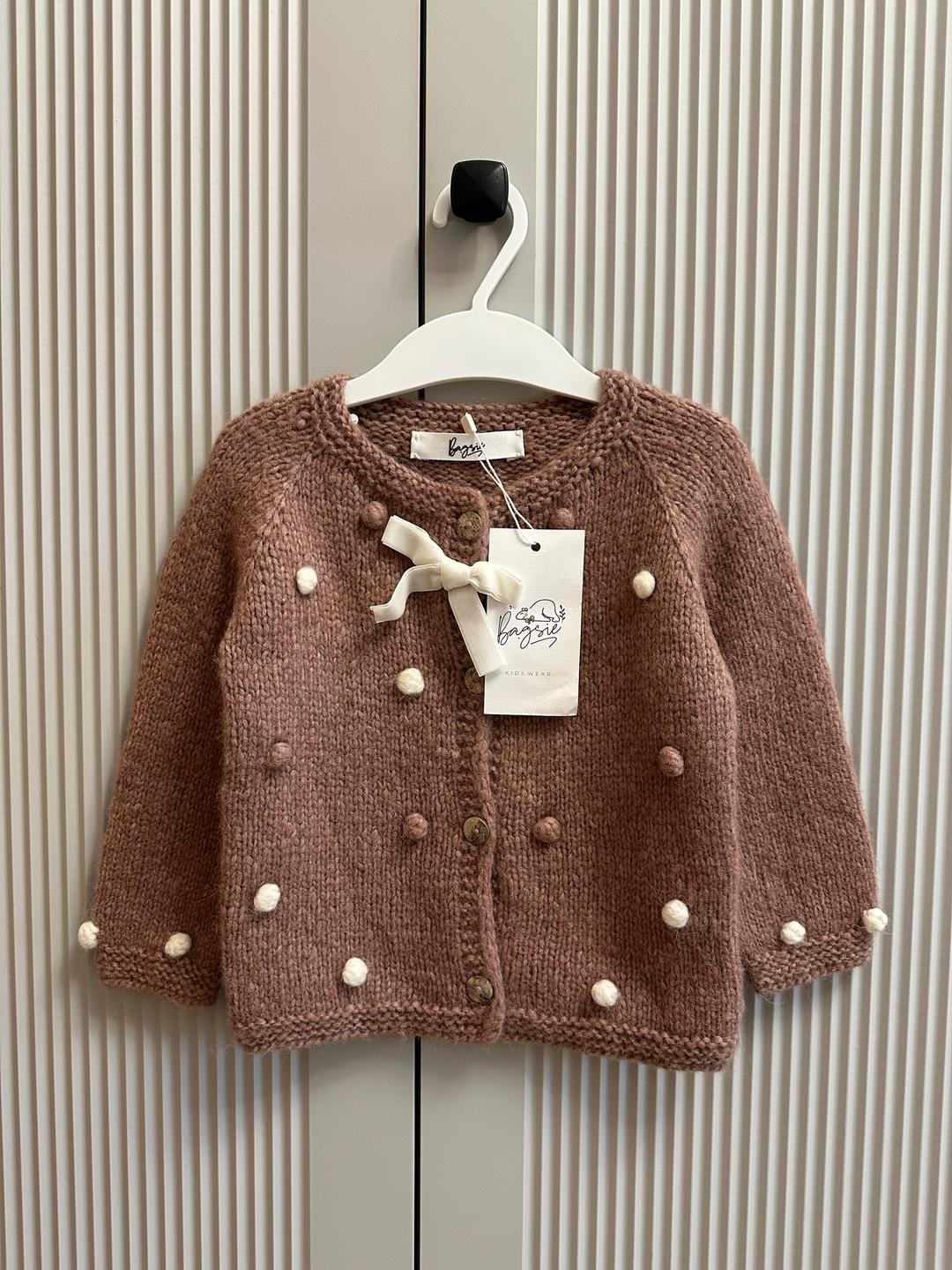 Handmade (ручная работа) Вязаная кофта на девочку | 86см — фото 2