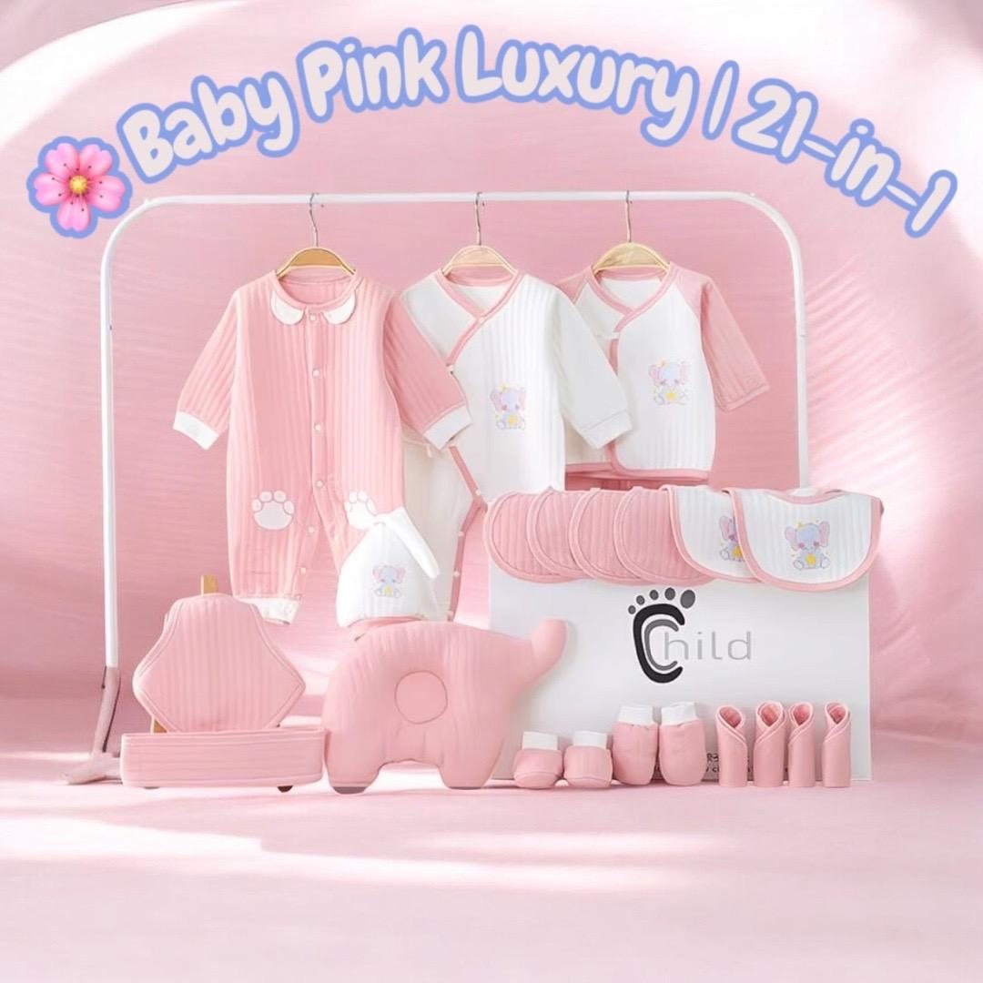 Нет бренда Роскошный подарочный набор для новорожденных "Baby Pink Luxury" (21 в 1) — — фото 2