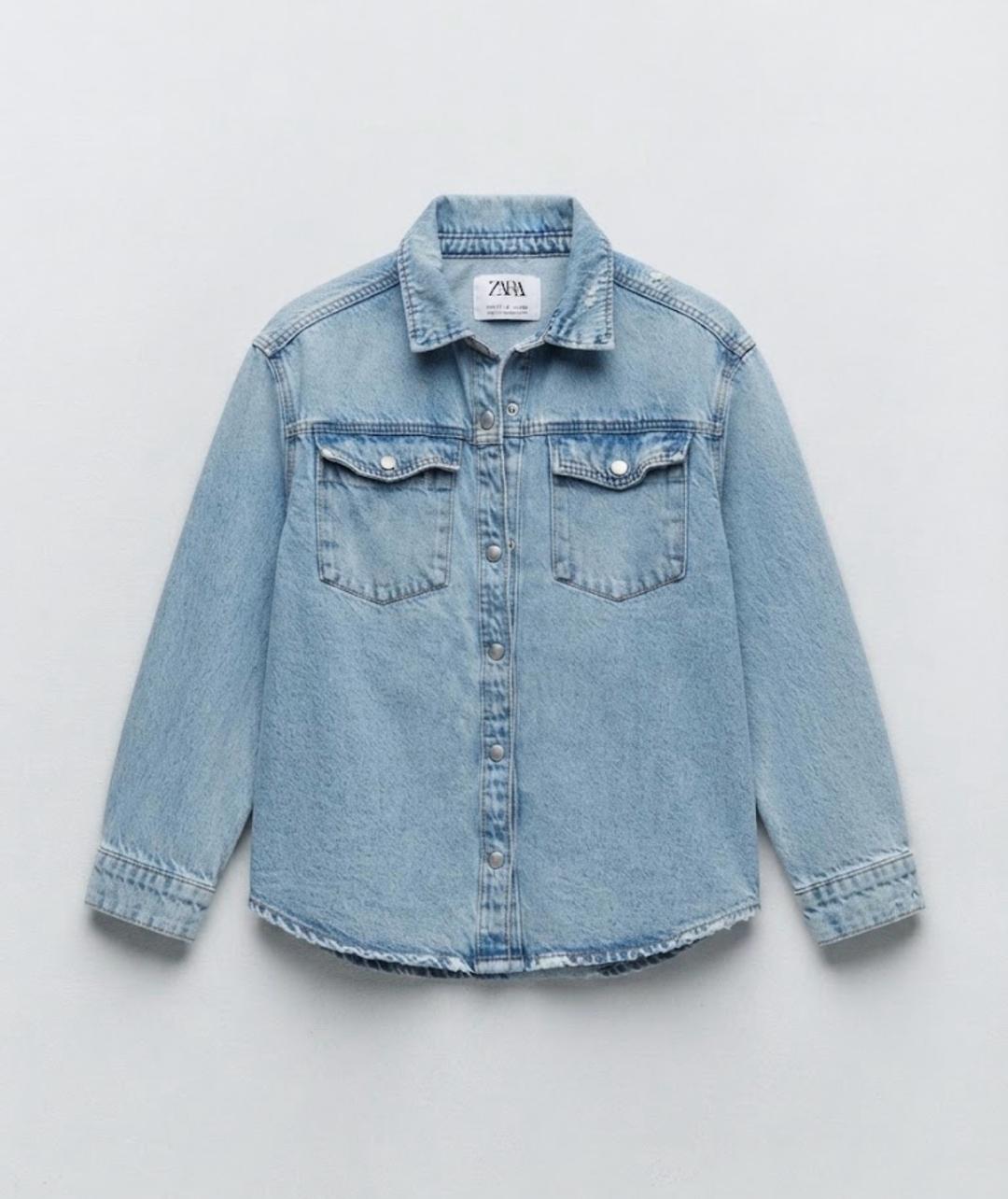 Zara Джинсовая рубашка ZARA — фото 2
