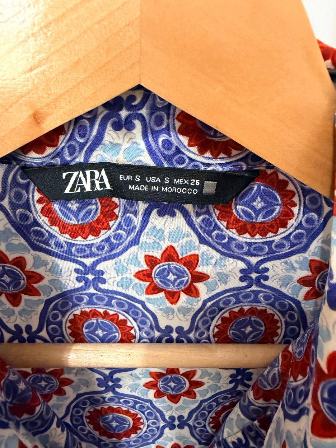 Zara Zara рубашка с принтом — фото 2