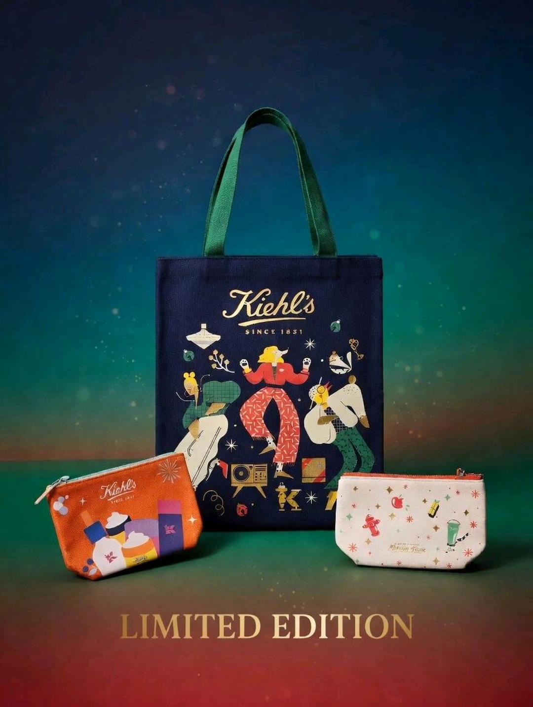 Kiehl's Яркий  набор Kiehl’s Limited Edition шоппер + косметичка на выбор — фото 2