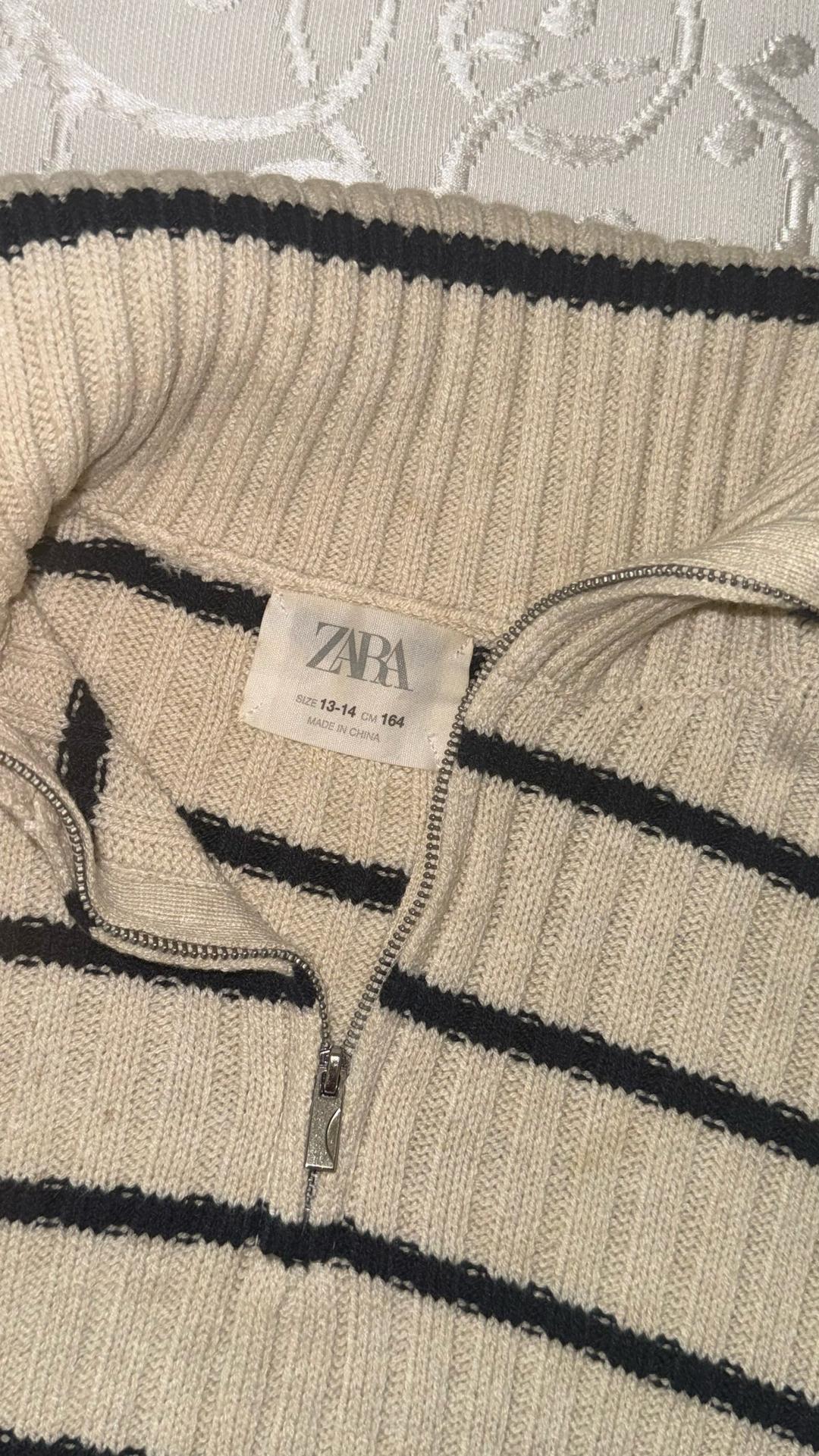 Zara Вязаный свитер в полоску Zara — фото 2