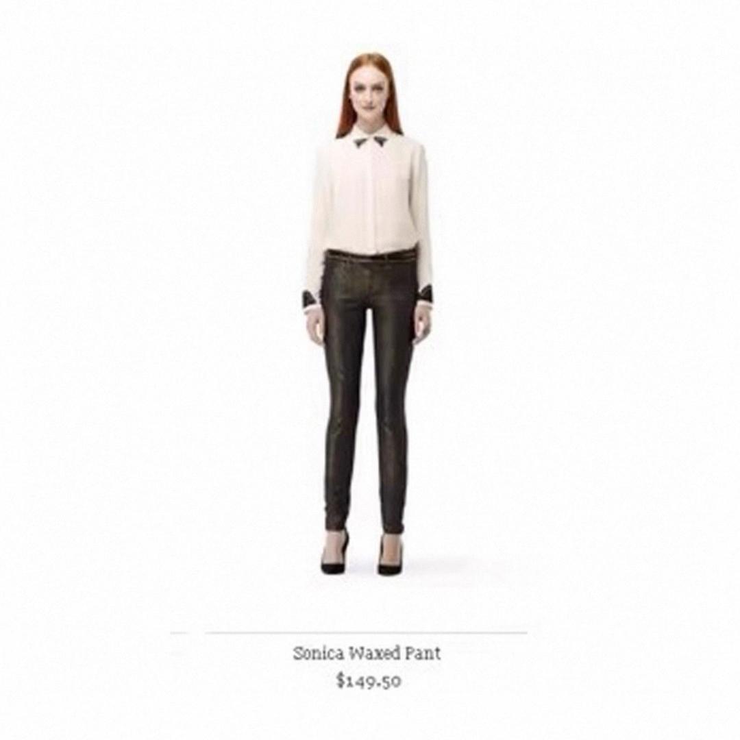Club Monaco вощеные джинсы с этикеткой от club monaco — фото 2
