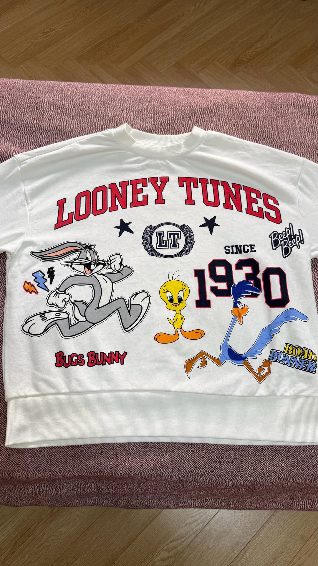 LC Waikiki Белый свитшот Looney Tunes — фото 2