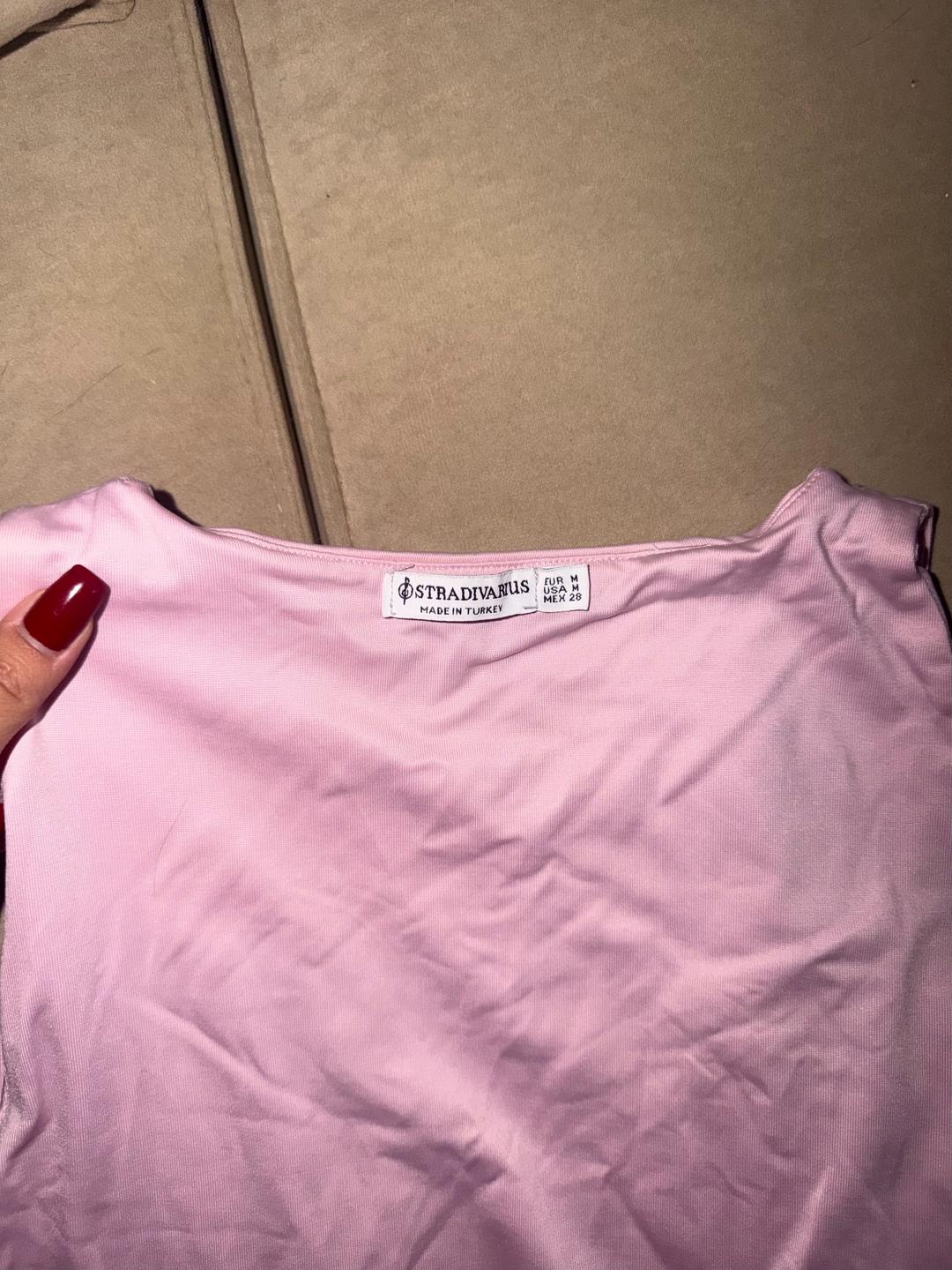 Stradivarius Боди розовое — фото 2