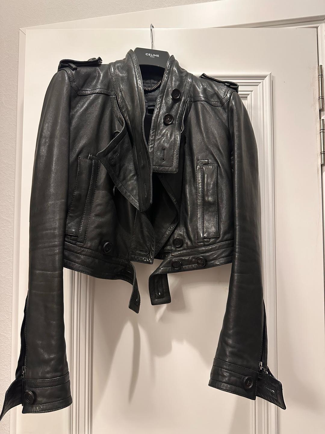 Burberry Burberry кожаная куртка — фото 2