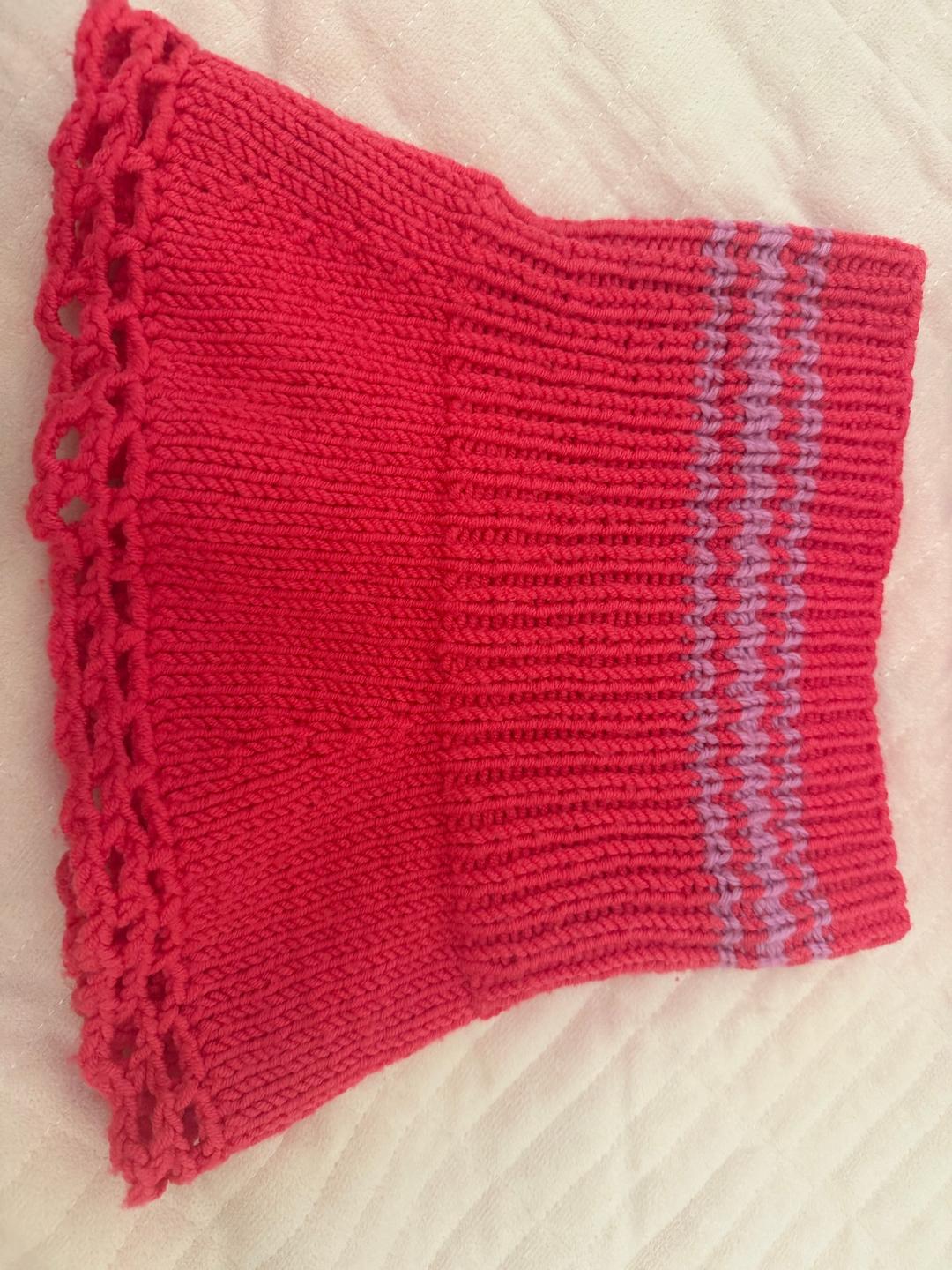 Handmade (ручная работа) Детский вязаный комплект шапка и снуд — фото 2