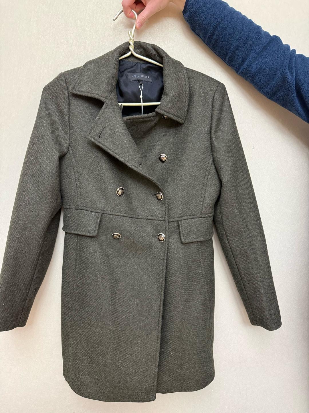 Zara Шерстяное Пальто Zara — фото 2