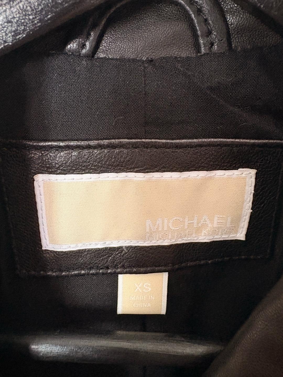 Michael Kors Кожаная куртка Michael Kors (косуха) — фото 2