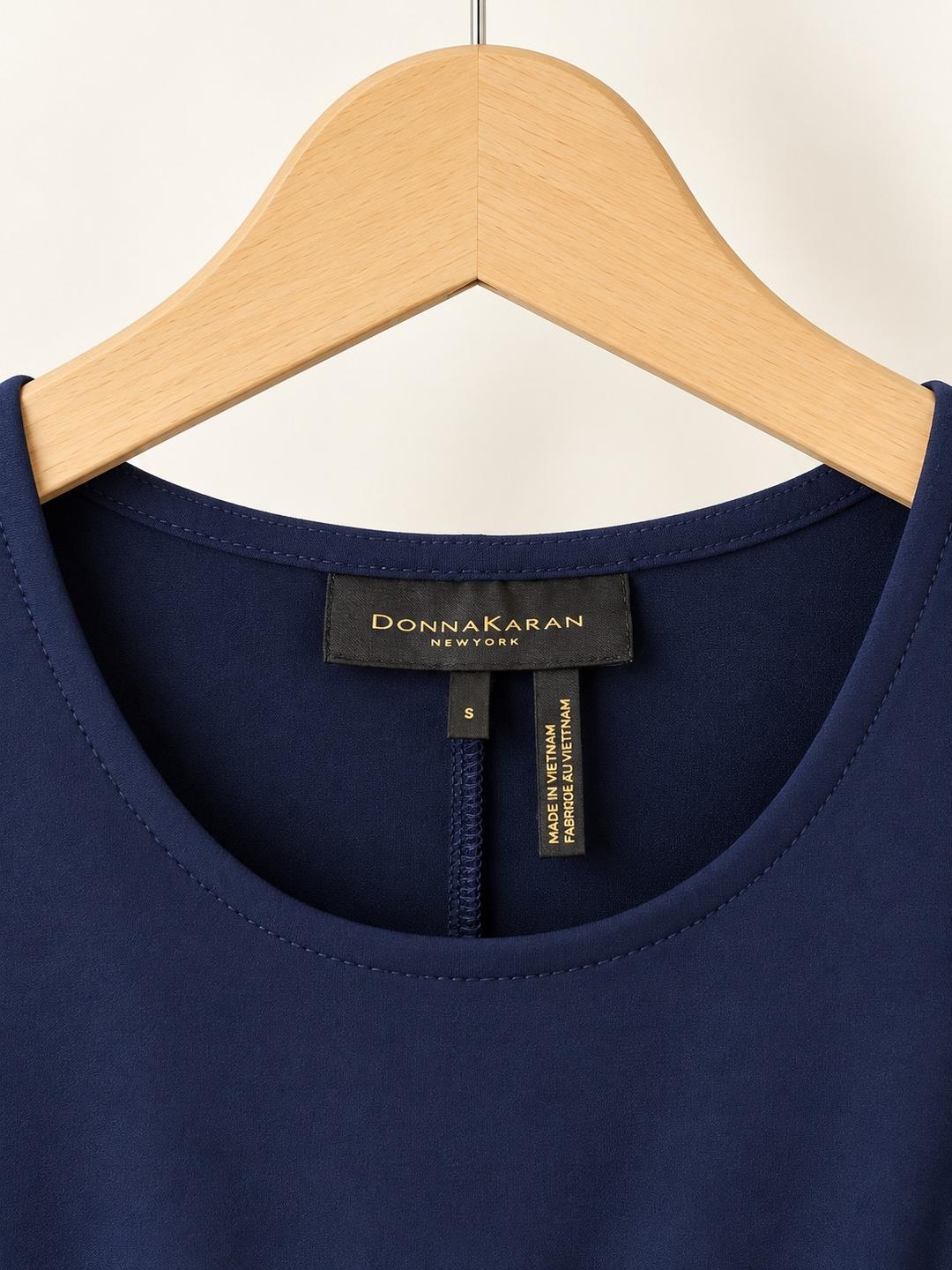 Donna Karan Элегантный топ Donna Karan New York с узлом-драпировкой 💙✨ — фото 2
