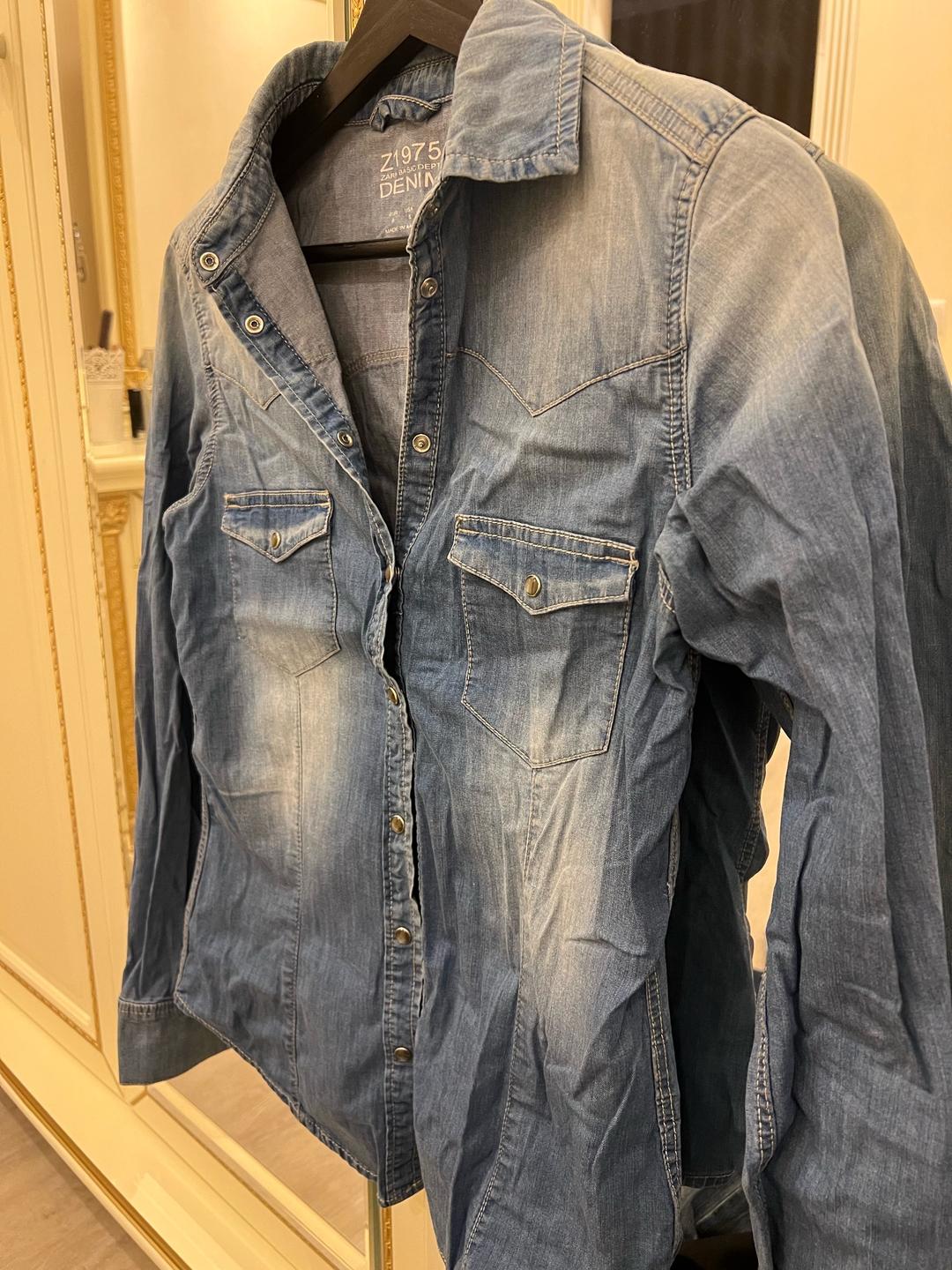 Zara Джинсовая рубашка Zara — фото 2