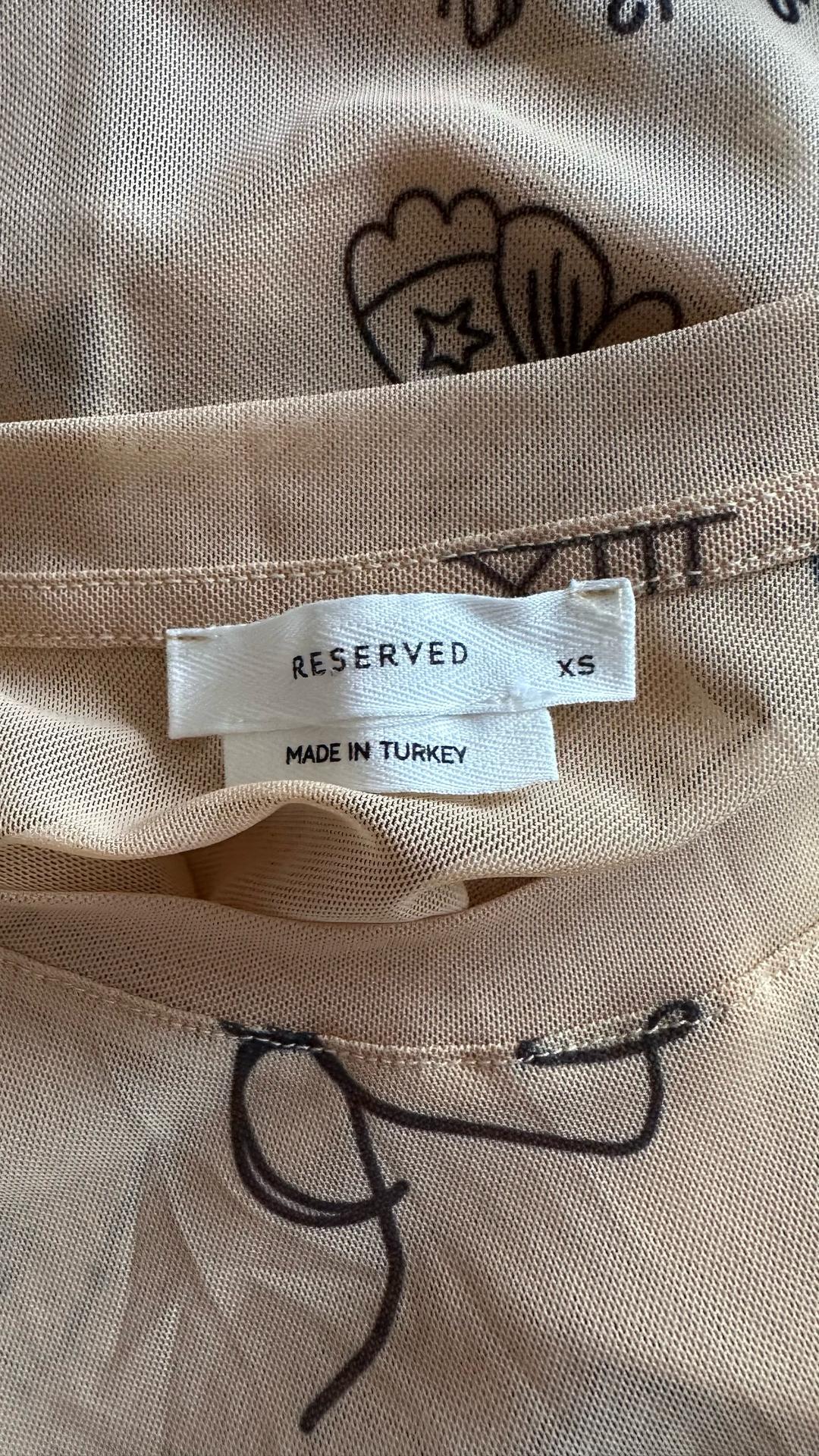 Reserved Боди Reserved с эффектом тату — фото 2