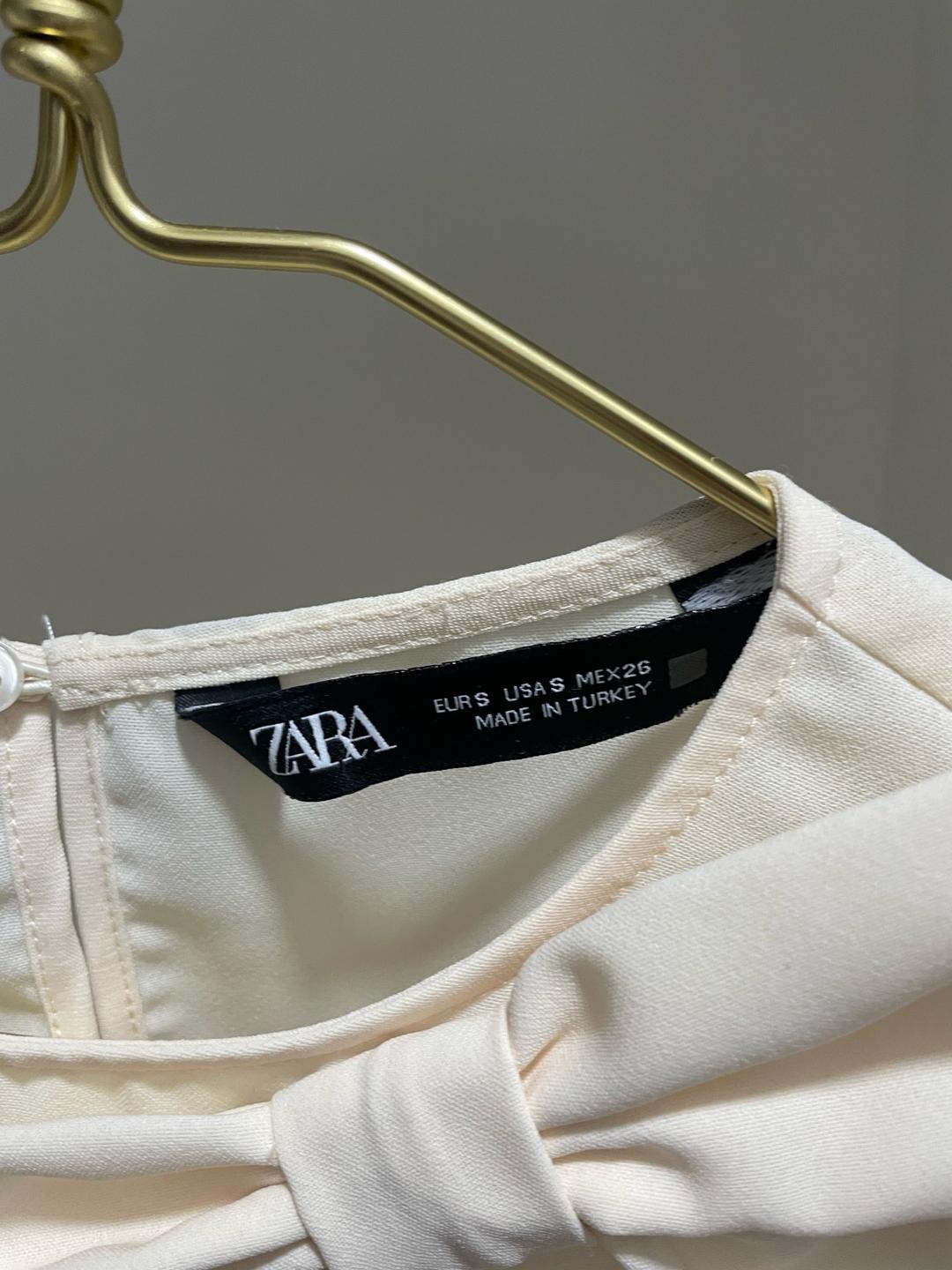 Zara Блуза с бантом — фото 2